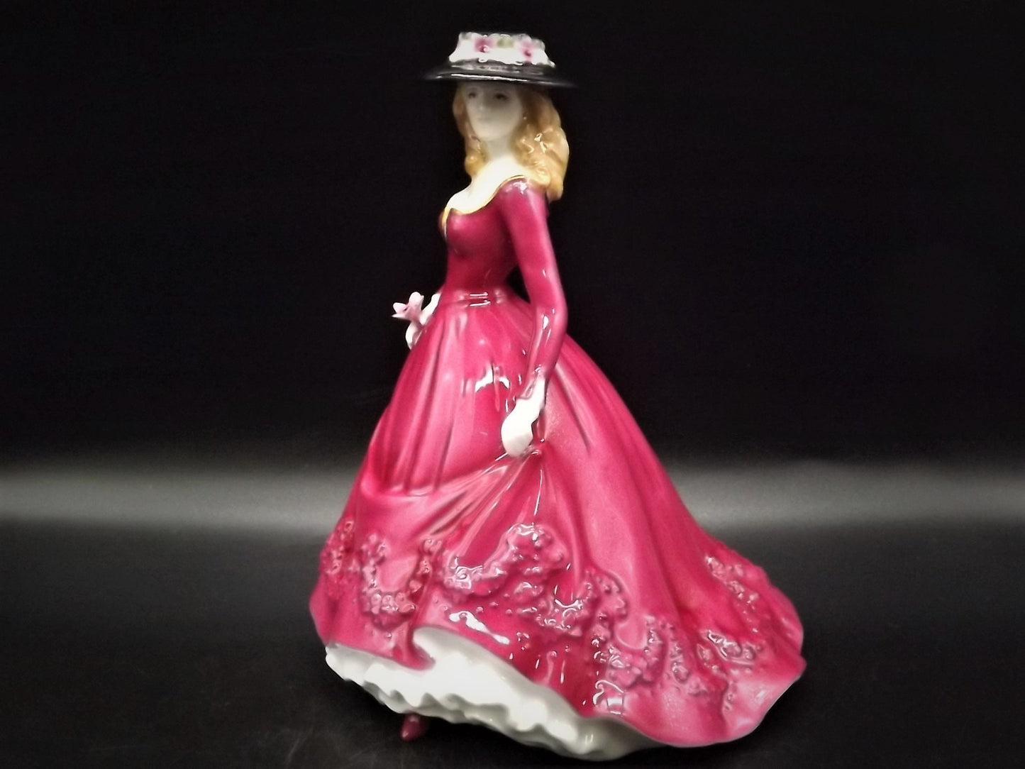 Vintage Royal Worcester "Christina" Figurine: Les Petites Bone China, England