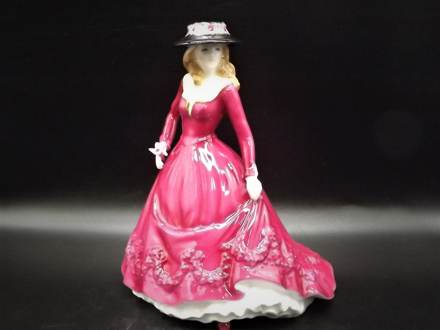 Vintage Royal Worcester "Christina" Figurine: Les Petites Bone China, England
