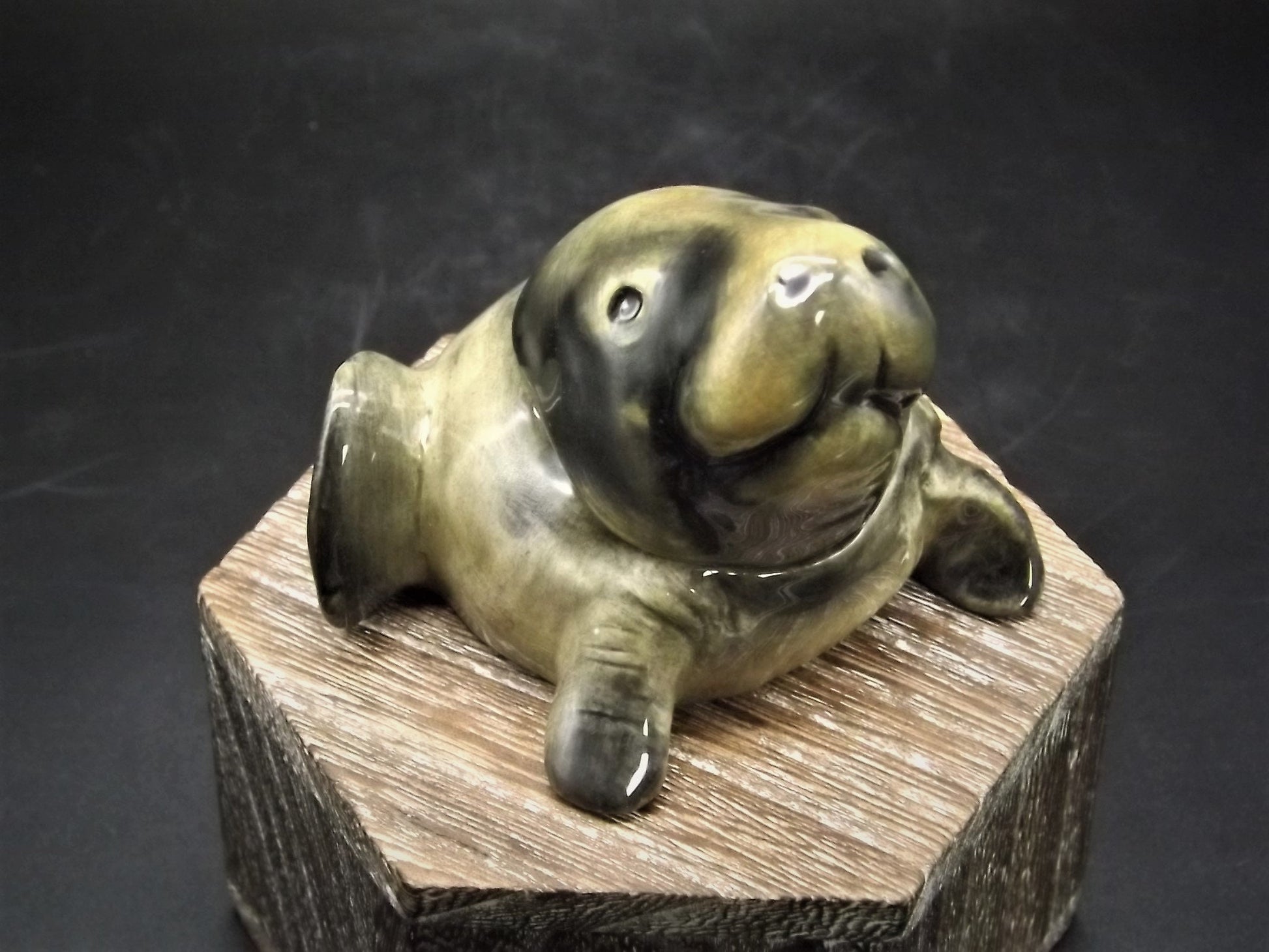 Kevin Francis Face Pot: Monuke the Manatee Figurine (COA & Box)