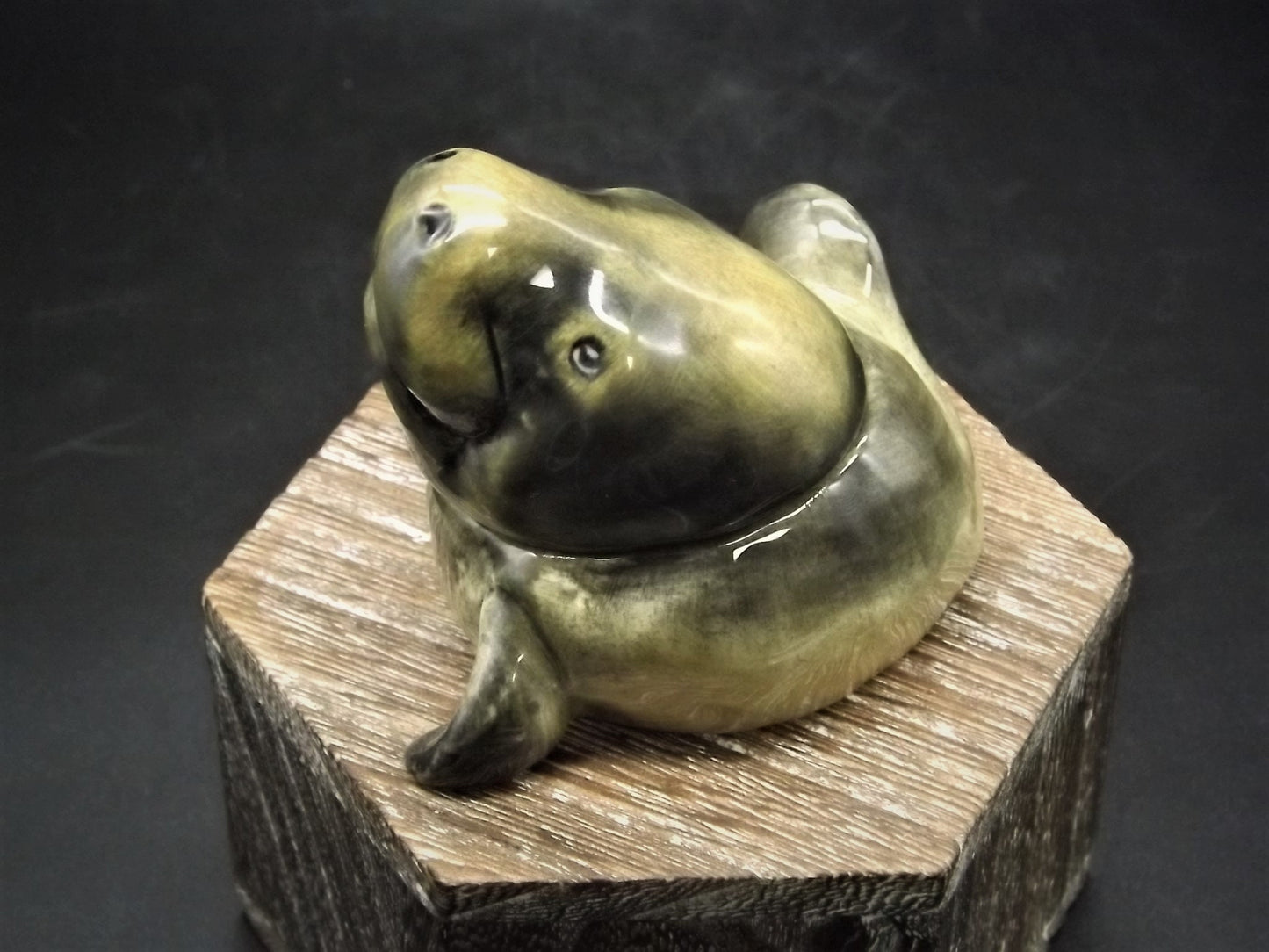 Kevin Francis Face Pot: Monuke the Manatee Figurine (COA & Box)
