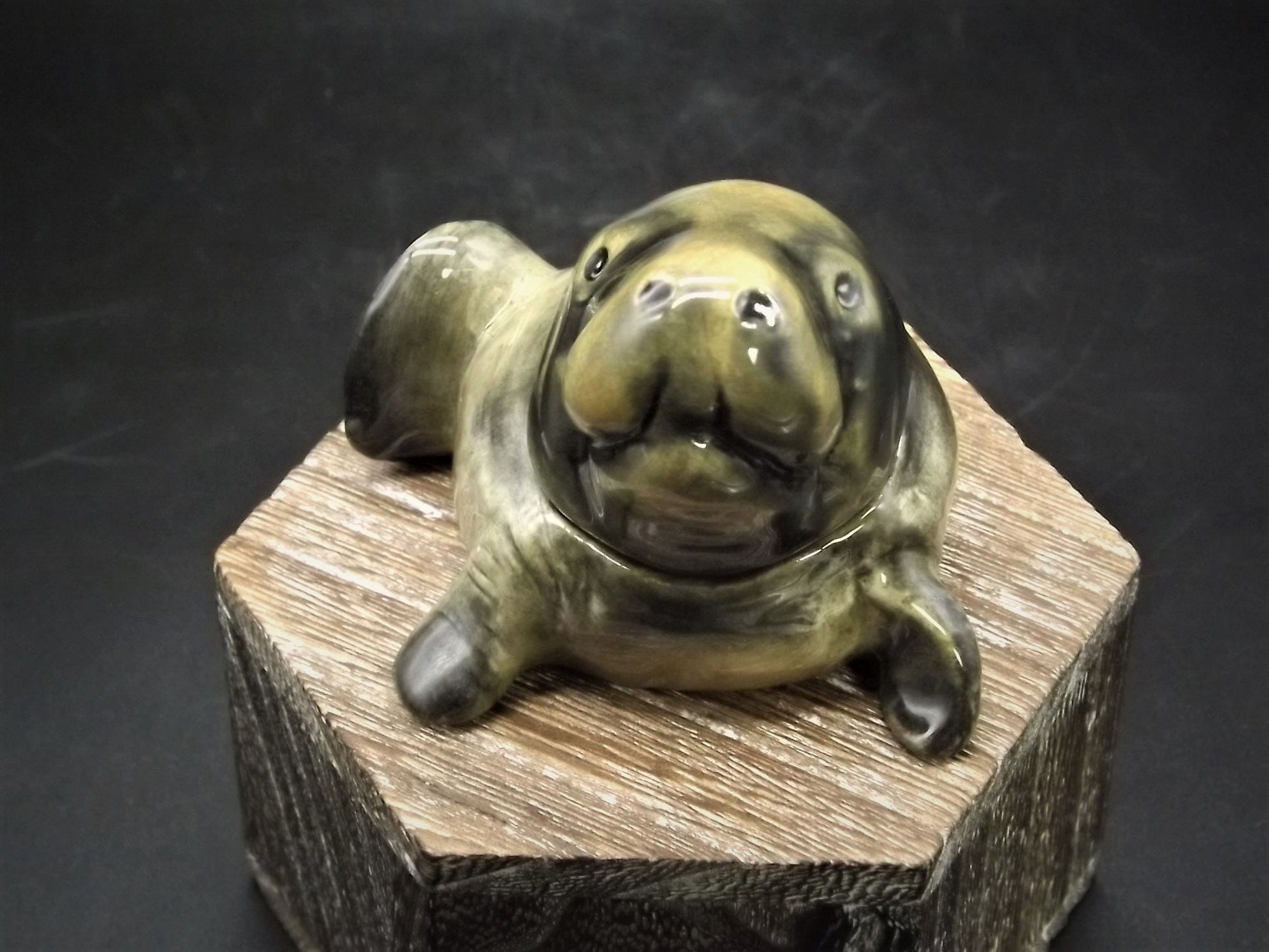 Kevin Francis Face Pot: Monuke the Manatee Figurine (COA & Box)