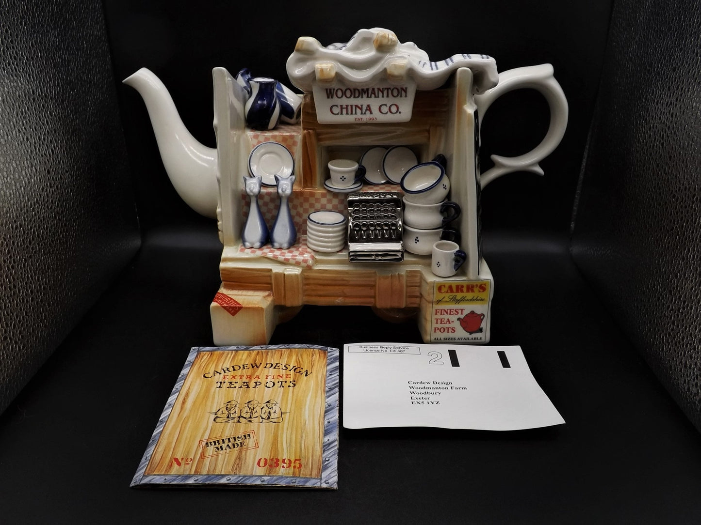 Vintage Cardew Designs Teapot: Woodmanton Pottery, Artist Signed