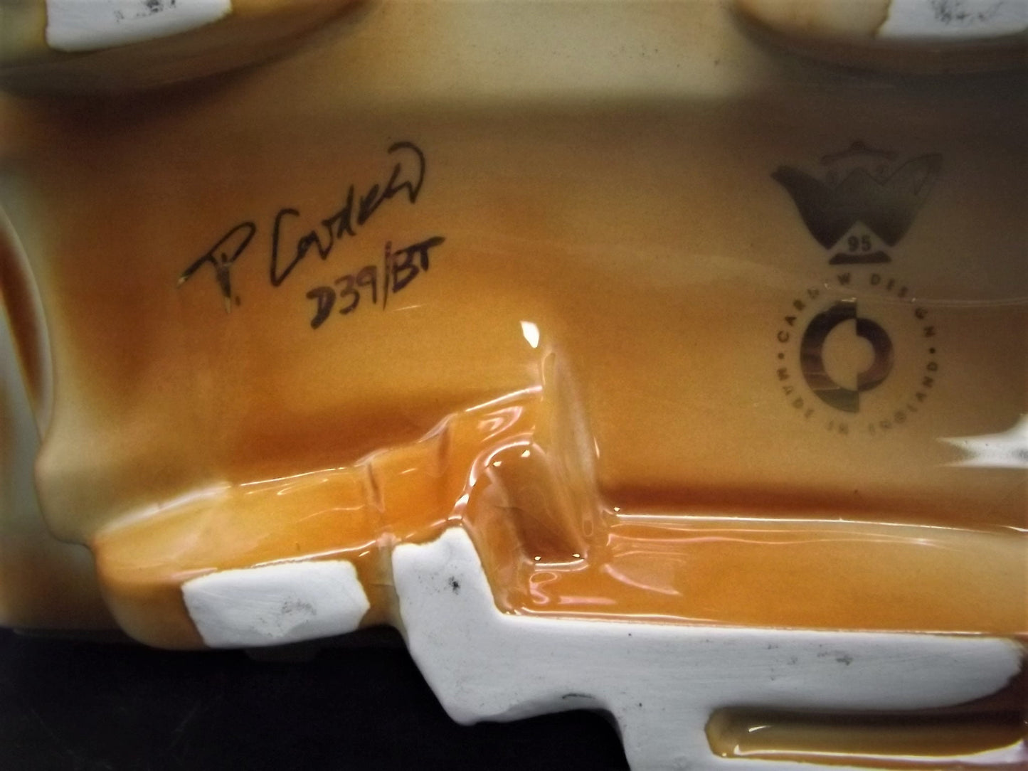 Vintage Cardew Designs Teapot: Woodmanton Pottery, Artist Signed