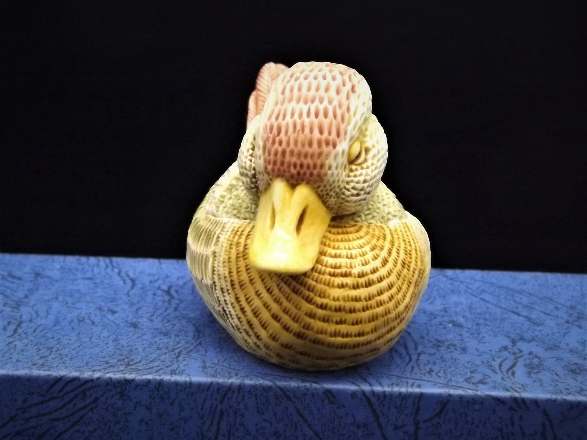 Closeout Sale! Retired 1990 Harmony Kingdom "Pondering" Duck piece Excellent condition. Item TJLDU