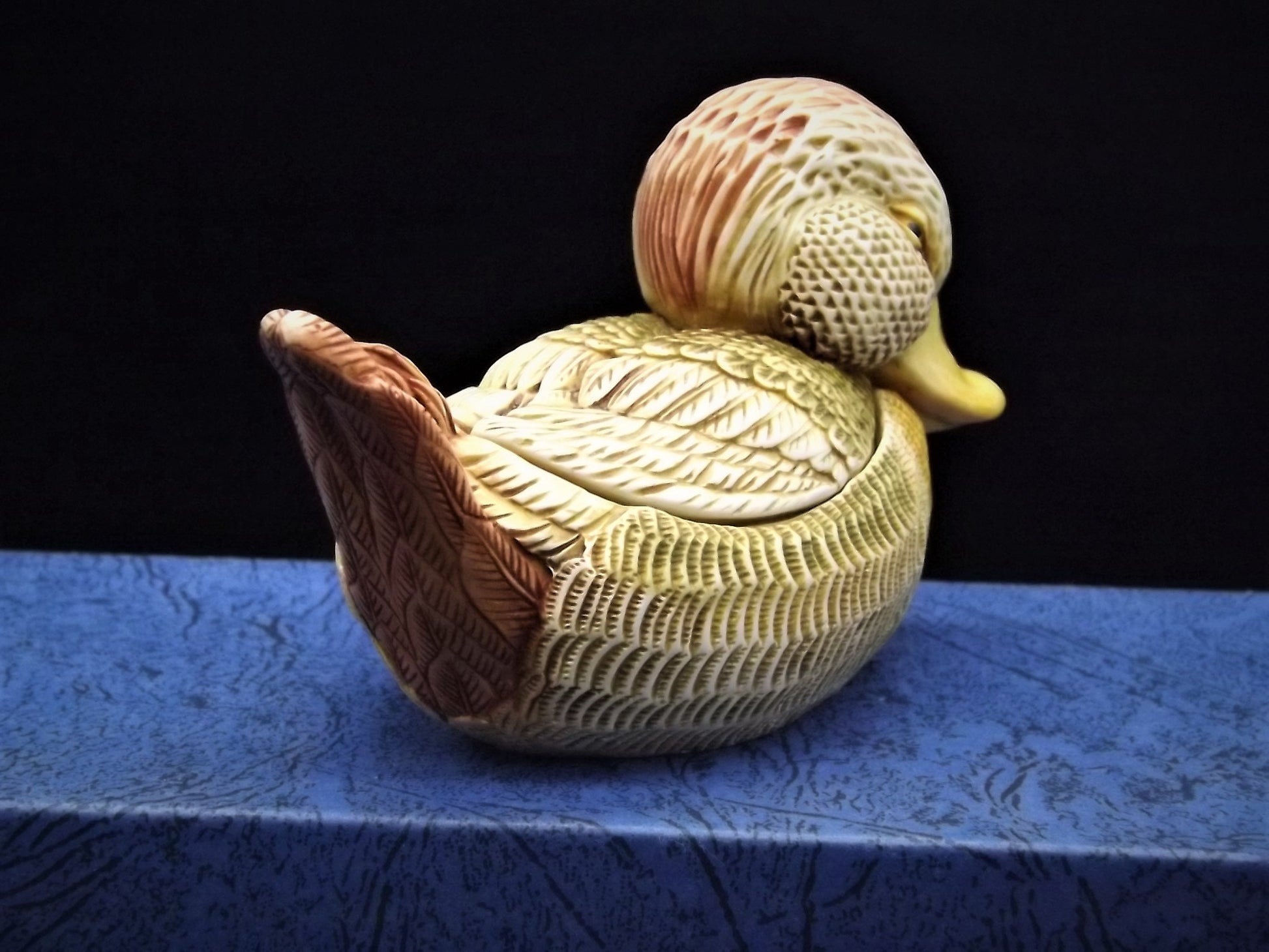 Closeout Sale! Retired 1990 Harmony Kingdom "Pondering" Duck piece Excellent condition. Item TJLDU