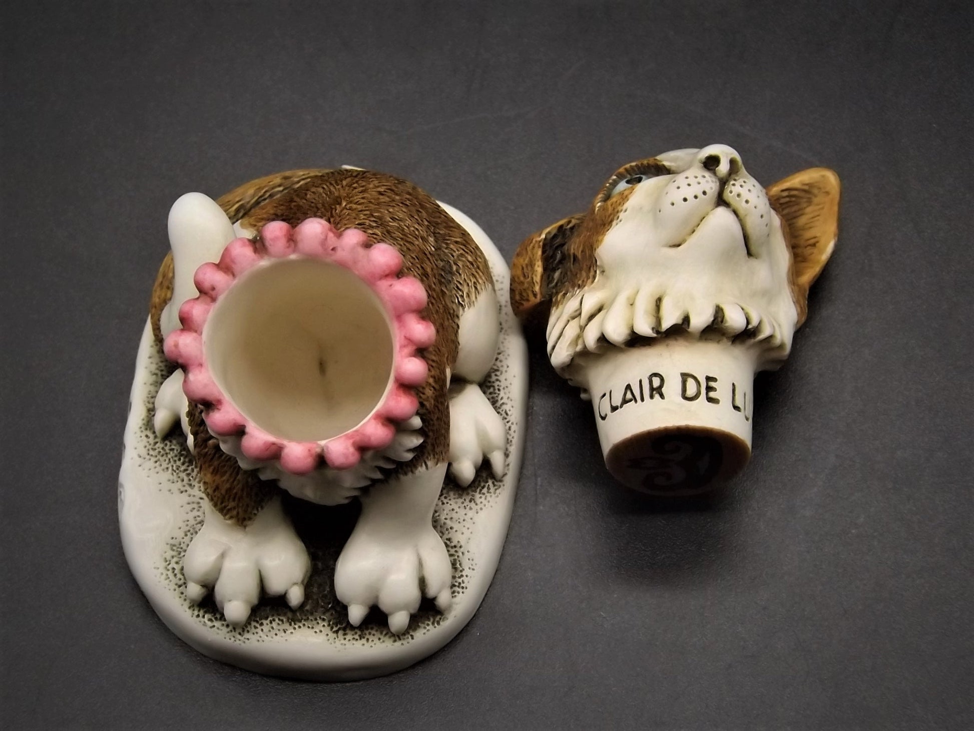 Rare only 450 made! Harmony Kingdom "Pearl" piece Excellent condition with original box. Clair De Lune Cat Convention Gift 2000.