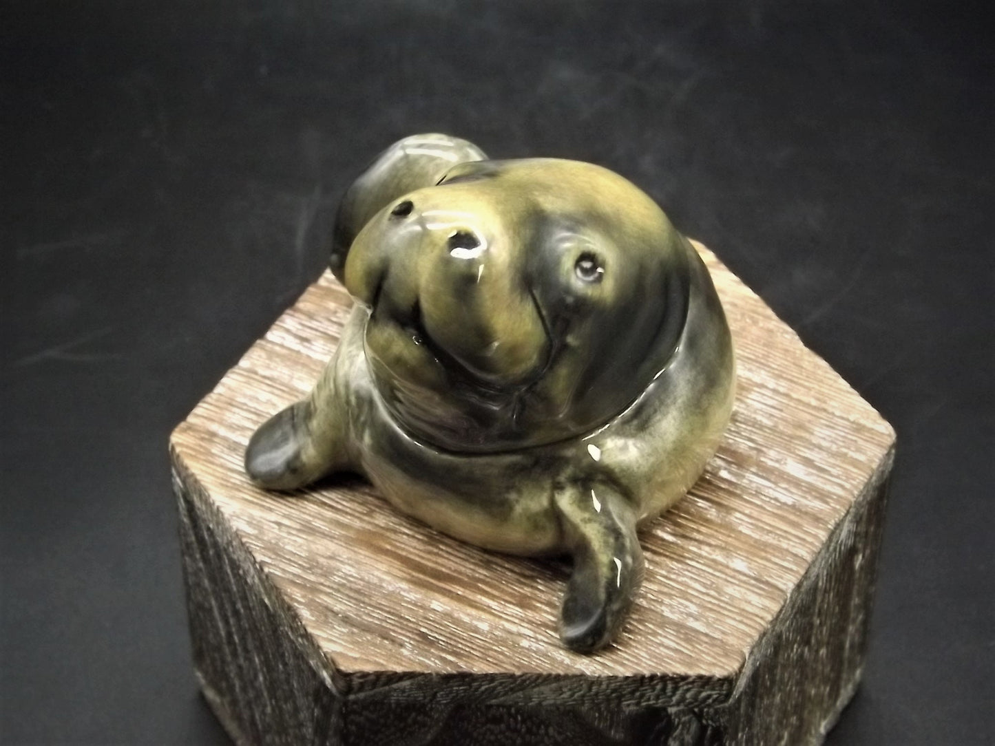 Kevin Francis Face Pot: Monuke the Manatee Figurine (COA & Box)
