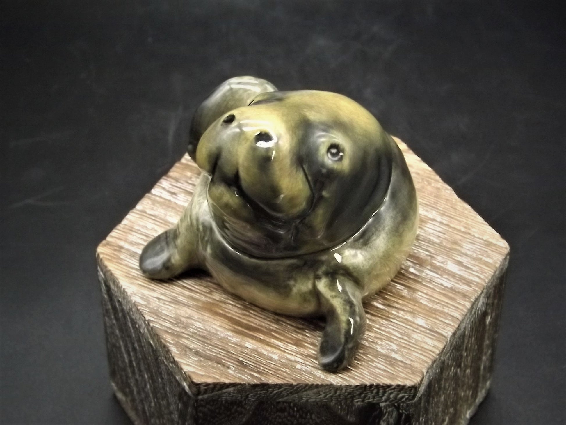 Kevin Francis Face Pot: Monuke the Manatee Figurine (COA & Box)