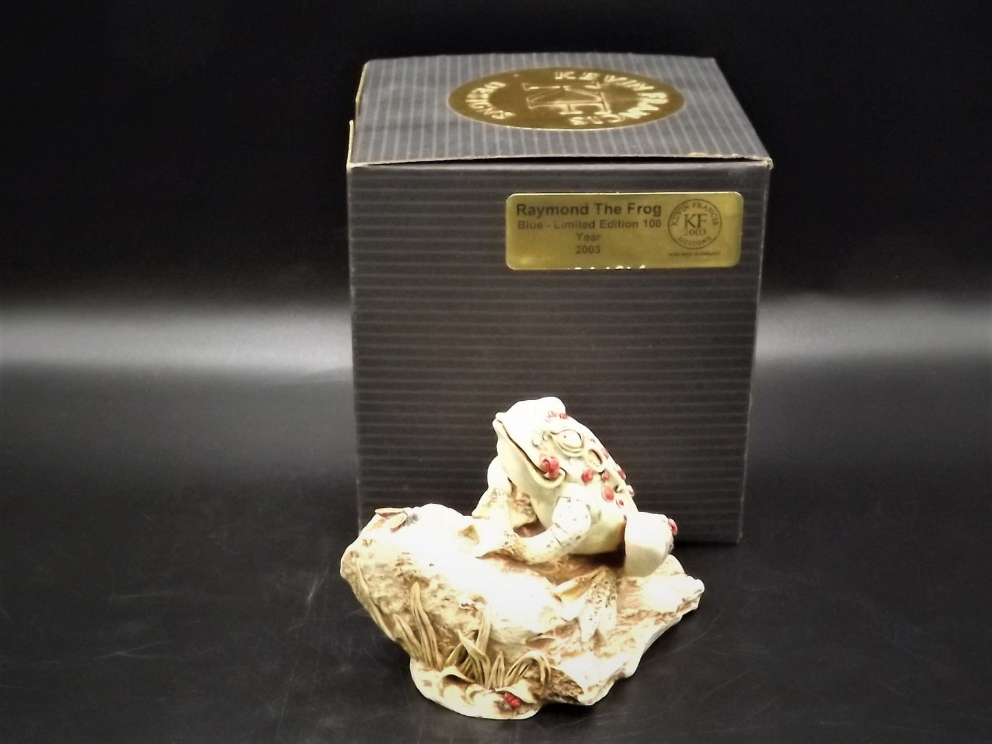 Very Rare Kevin Francis Raymond the Frog Figurine with original box. Limited to only 100 pieces this is #45. Excellent condition!