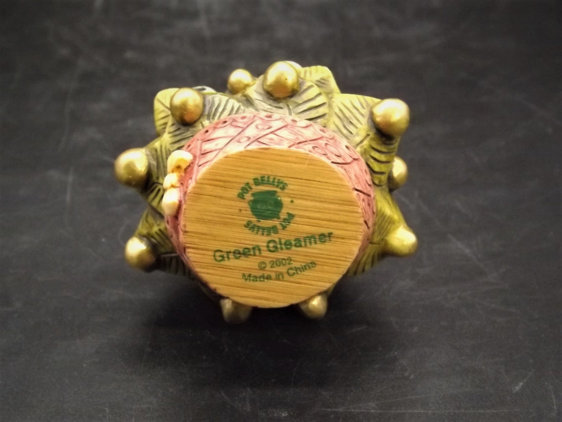 Harmony Kingdom Pot Bellys "Green Gleamer" Christmas tree Figurine with original box and COA. Excellent condition!