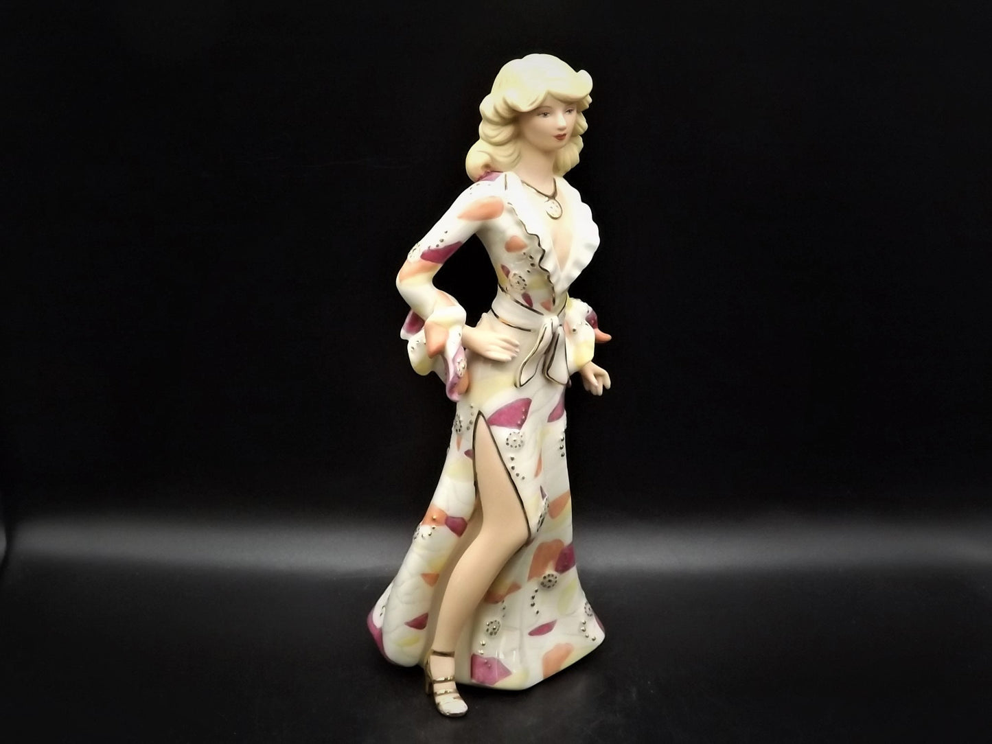 Closeout Sale! Lenox "Disco Darling" lady figurine. Hand Painted porcelain lady figure. Great condition.