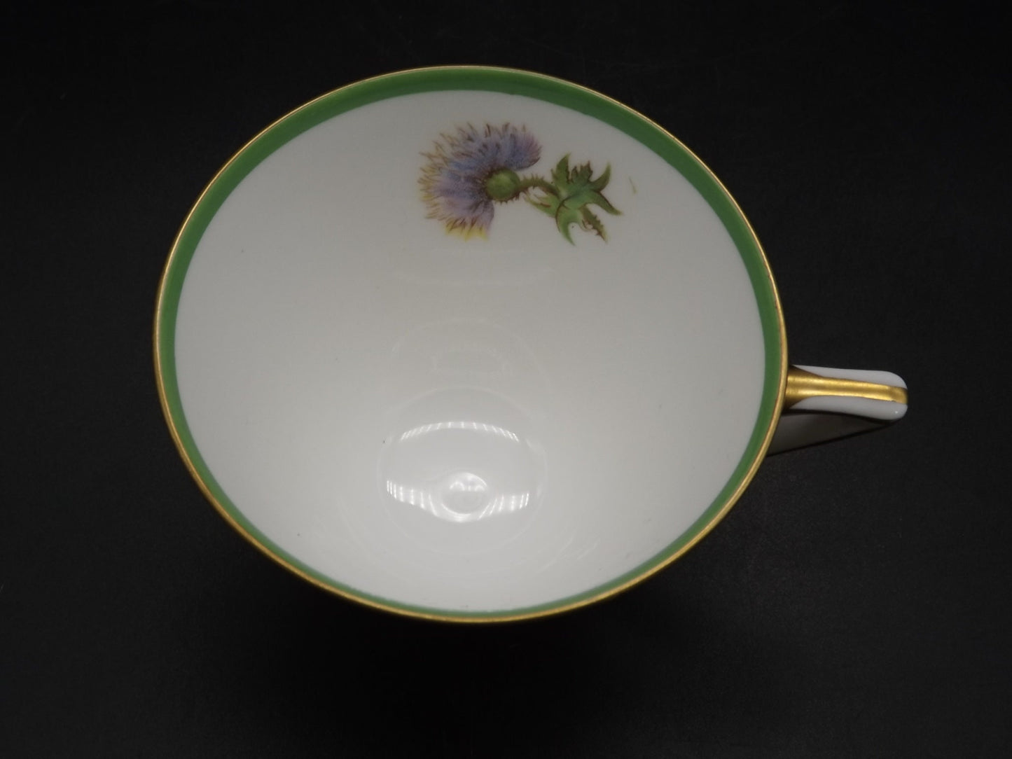 Vintage 1938 Royal Doulton H40601 Glamis Thistle porcelain Tea Cup and Saucer set with stand. Beautiful example as shown in the photos.