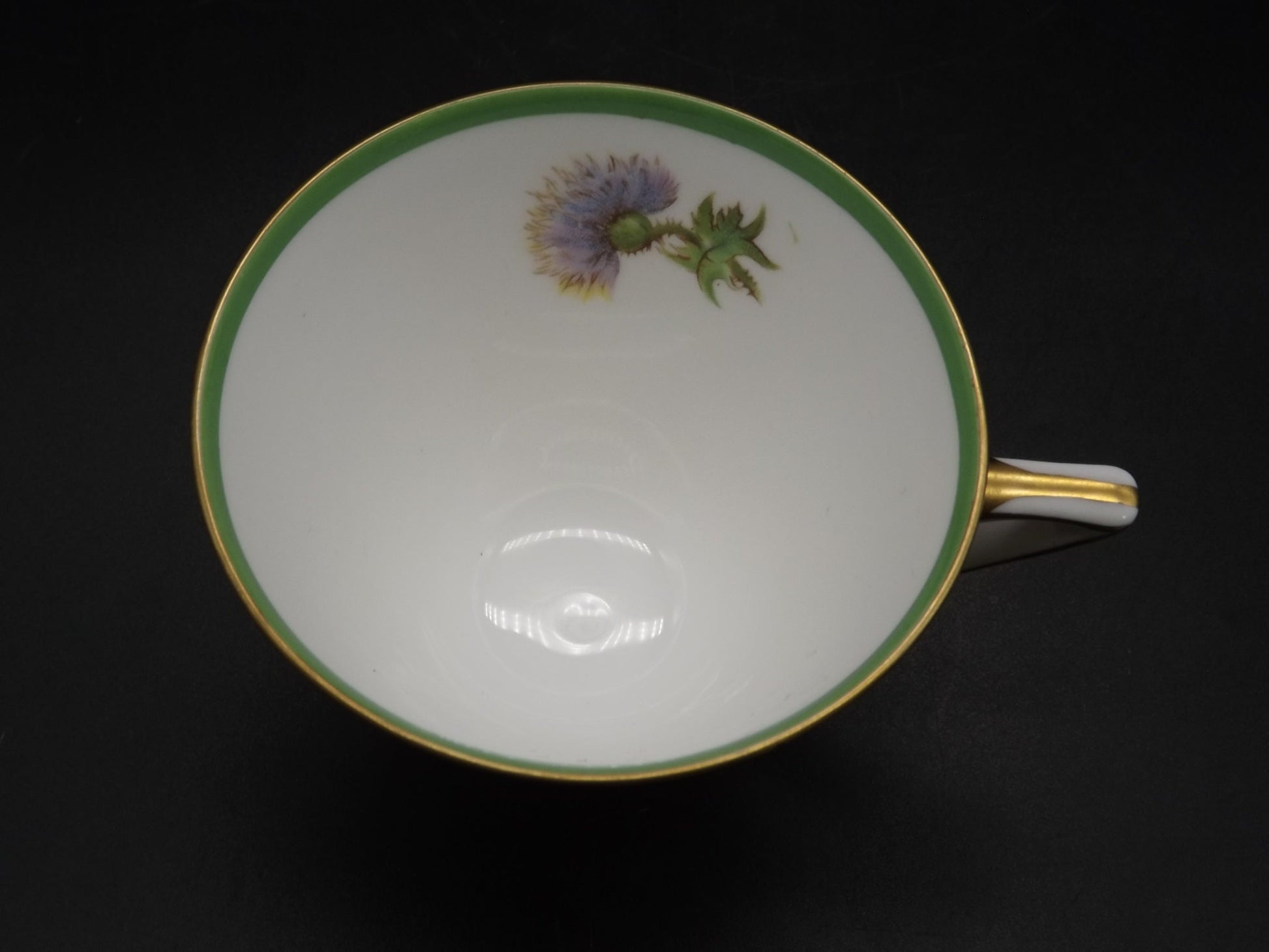 Vintage 1938 Royal Doulton H40601 Glamis Thistle porcelain Tea Cup and Saucer set with stand. Beautiful example as shown in the photos.