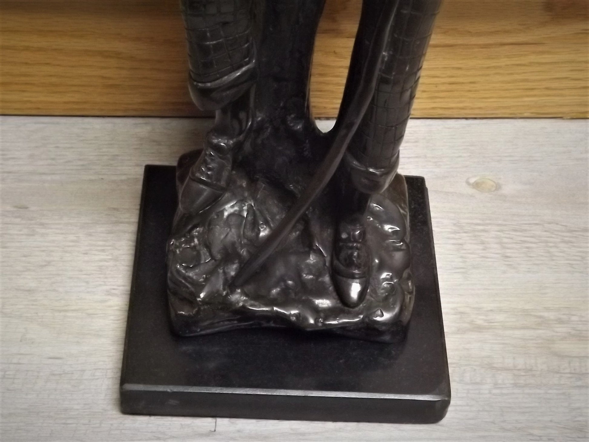 Closeout Sale! Vintage Bronze rare Charles Valton (1851-1918) Statue. This piece is in great shape - there are two small chips on base.