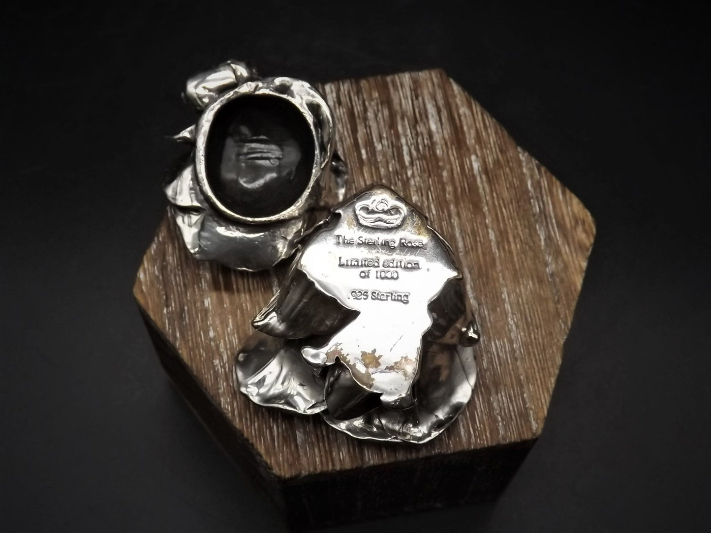 Vintage 1997 Harmony Kingdom LE #59/1000 Sterling Rose. .925 silver Figurine Excellent condition with original box and COA. Very rare!