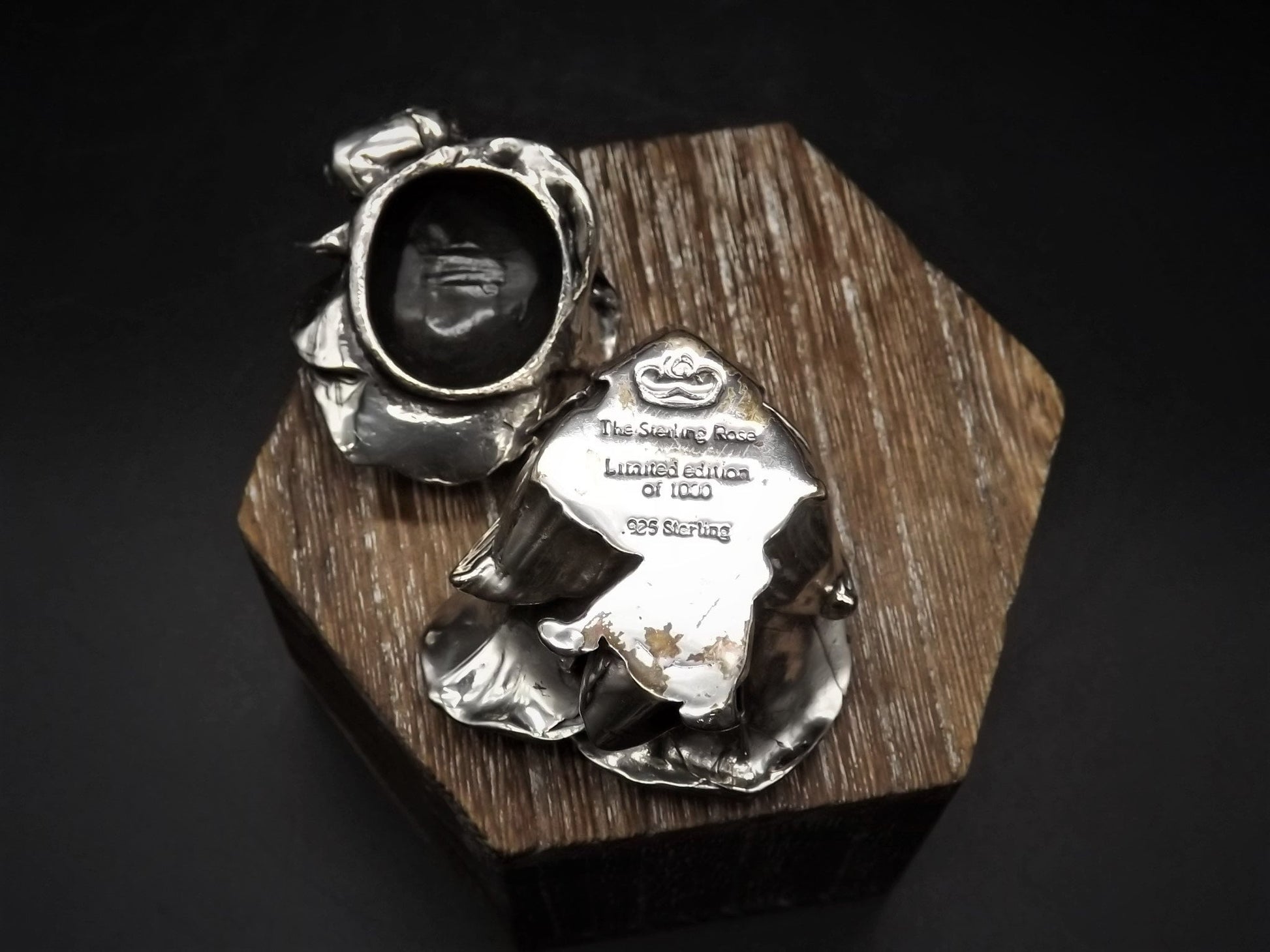 Vintage 1997 Harmony Kingdom LE #59/1000 Sterling Rose. .925 silver Figurine Excellent condition with original box and COA. Very rare!