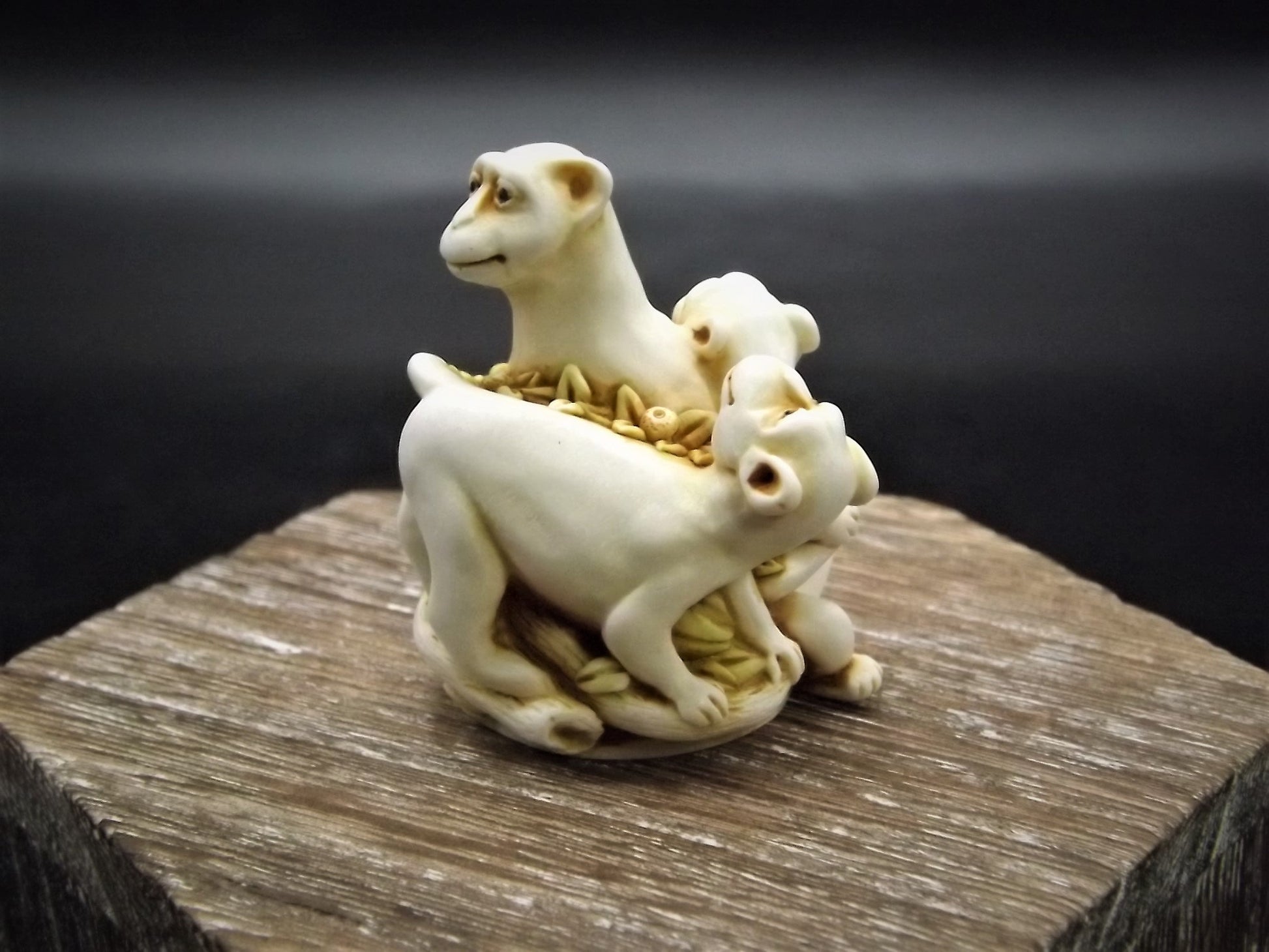 Closeout Sale! Retired 1998 Harmony Kingdom Wee Beasties Zephyr the Monkey Figurine XXYTJLEMO. Excellent condition. Only 450 made!