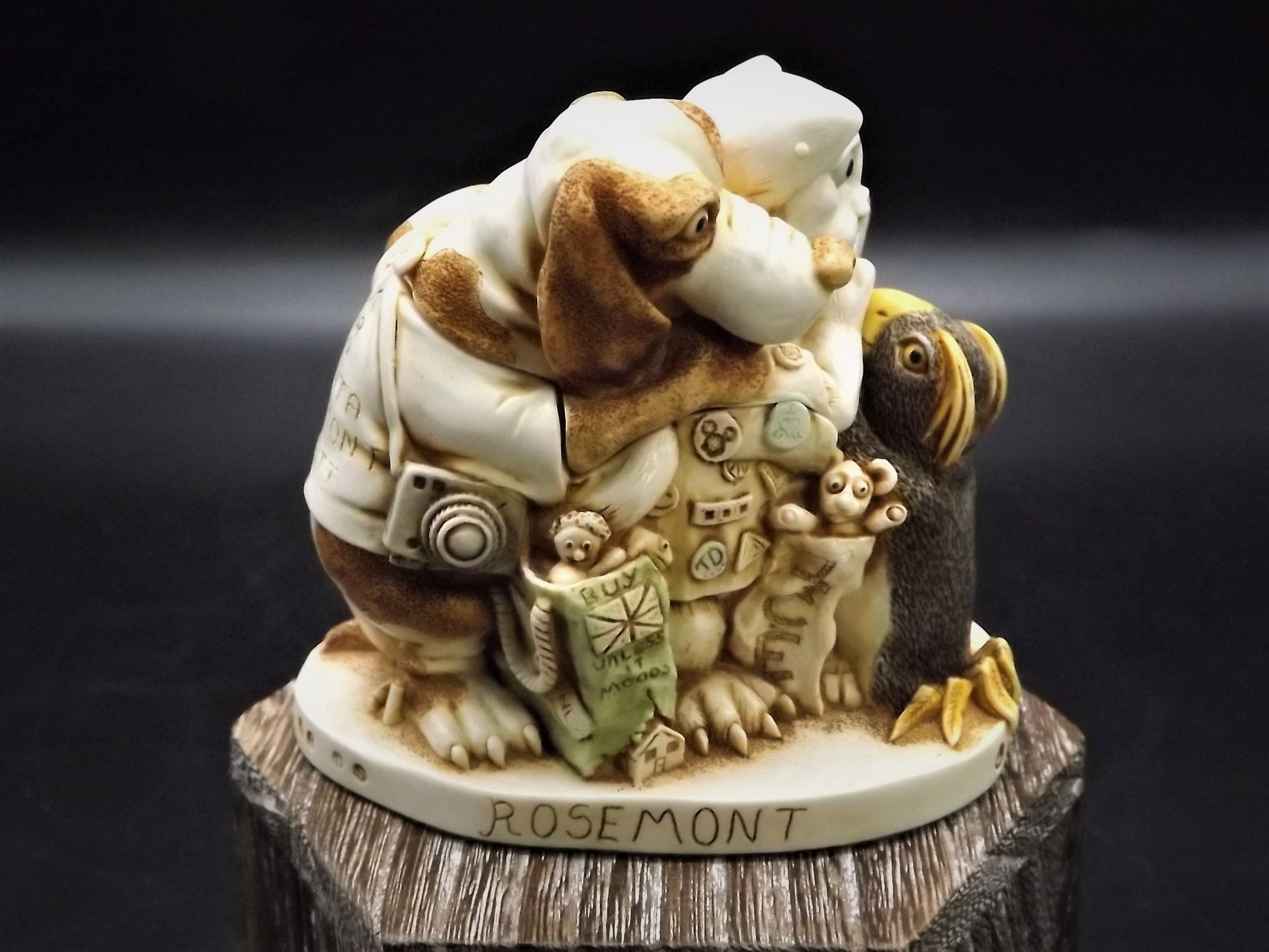 Closeout Sale! Retired 2000 Harmony Kingdom "Signing Line" piece Excellent condition with original box.