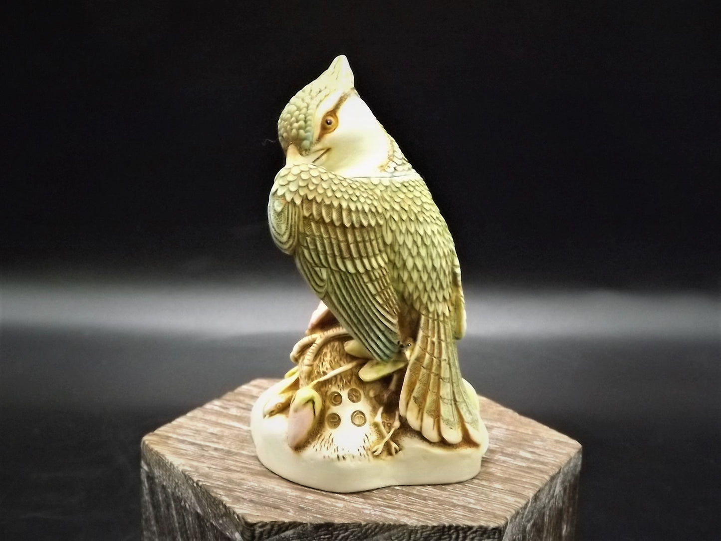 Retired 1999 Harmony Kingdom "Caw of the wild" infinity version piece Excellent condition with original box and COA. Rare eggs inside piece.