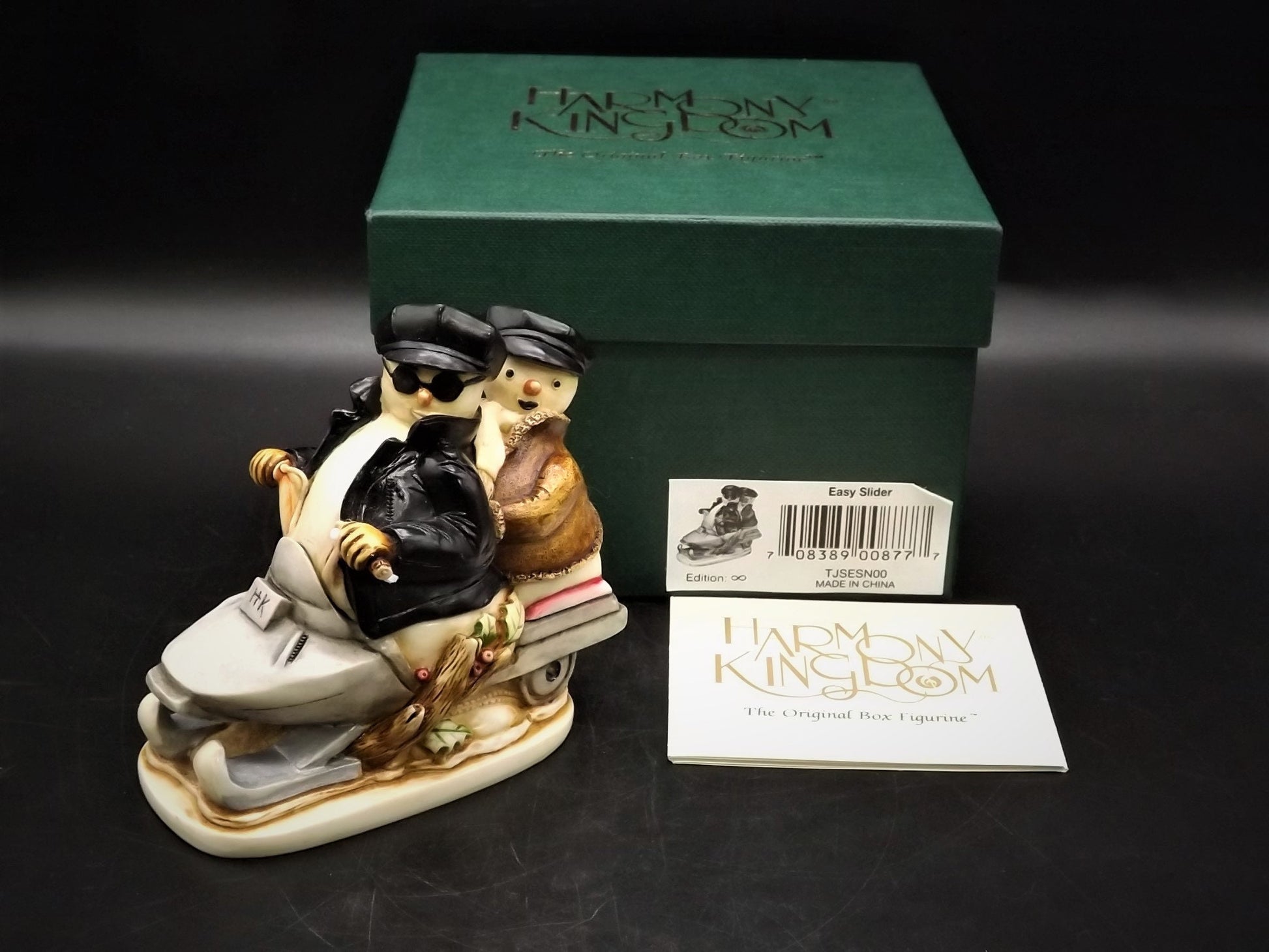 Retired 2000 Harmony Kingdom "Easy Slider" Infinity Edition piece Excellent condition with original box.