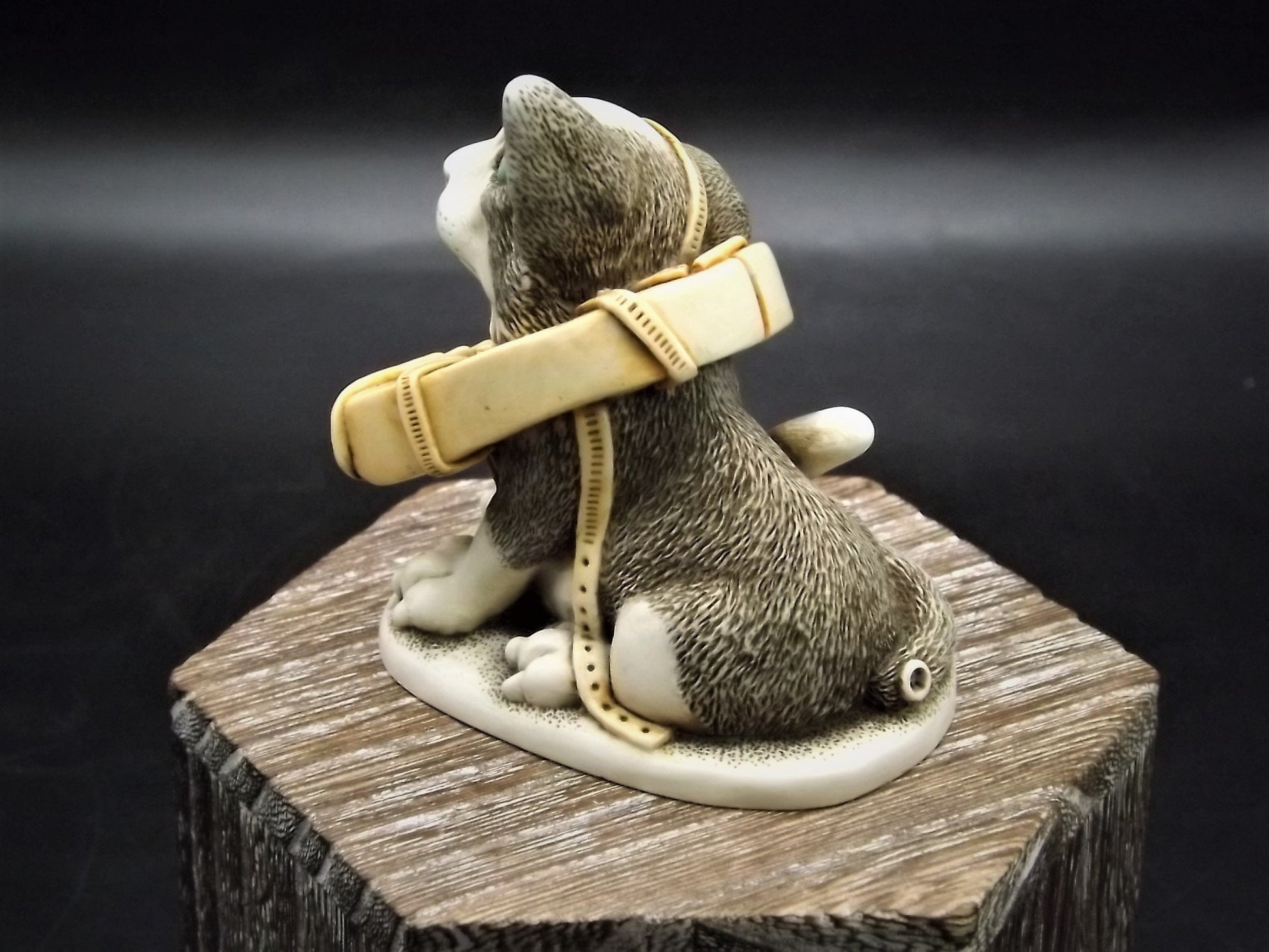 Retired 1999 Harmony Kingdom "Crooze Cat" Solid Body limited edition of 739 pieces Excellent condition with original box and COA.