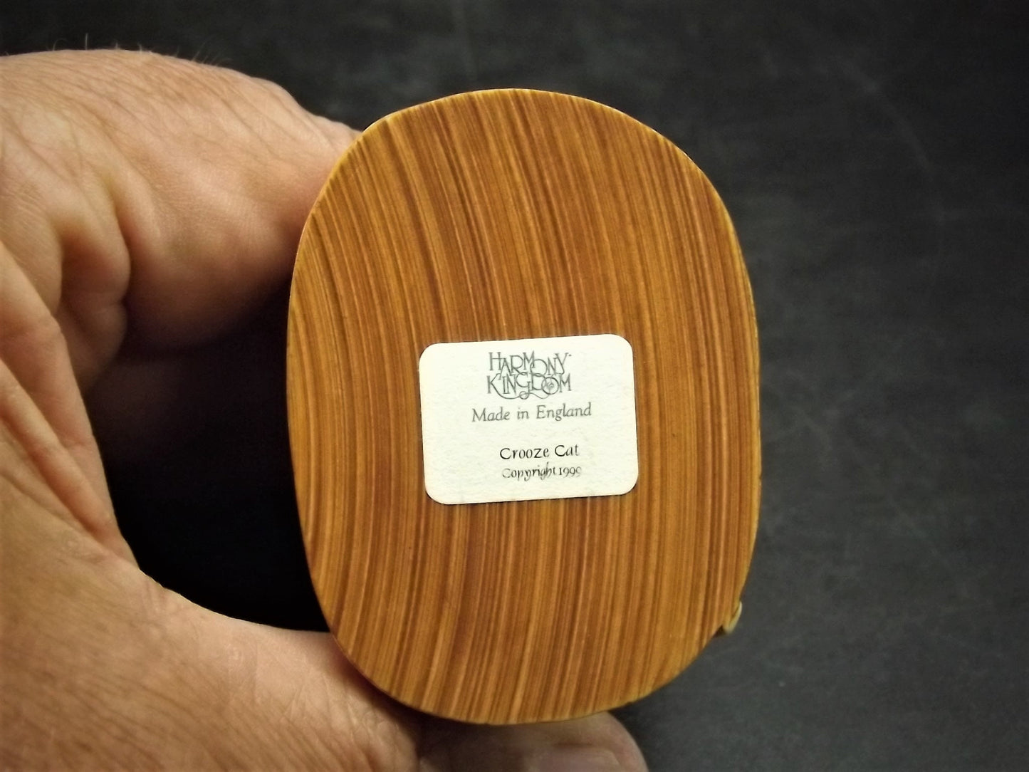 Retired 1999 Harmony Kingdom "Crooze Cat" Solid Body limited edition of 739 pieces Excellent condition with original box and COA.