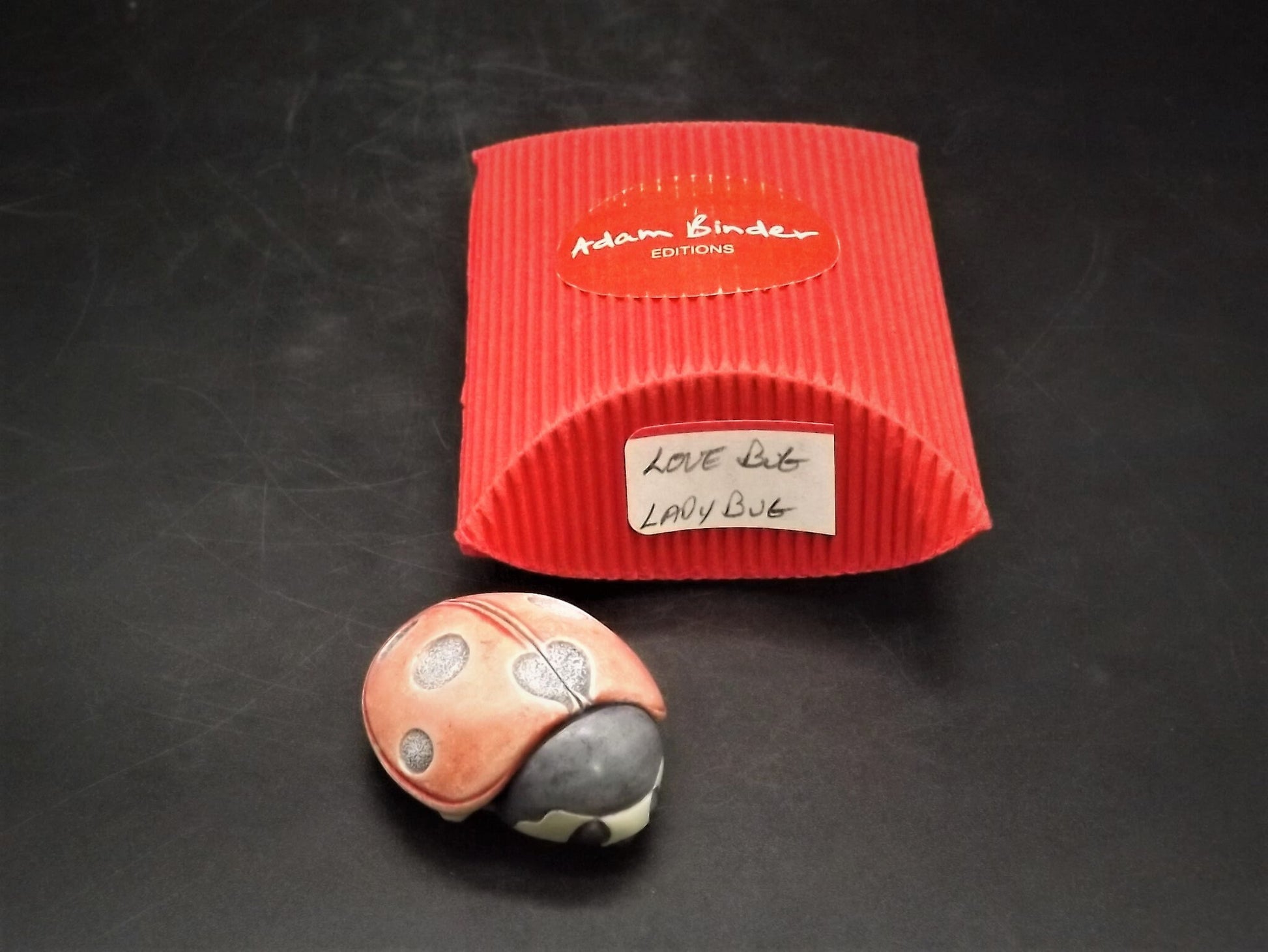 Closeout Sale! Adam Binder Palm Charm series "Love Bug". With original box. Excellent shape. Limited Edition of 1,000 pieces.