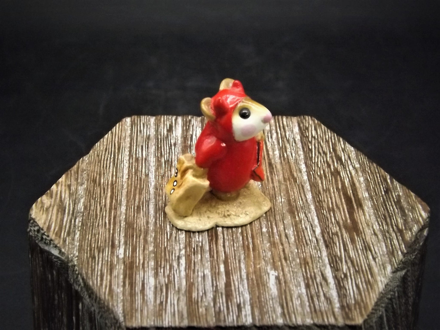 Vintage Wee Forest Folk Halloween Mouse: "Little Devil" Figurine