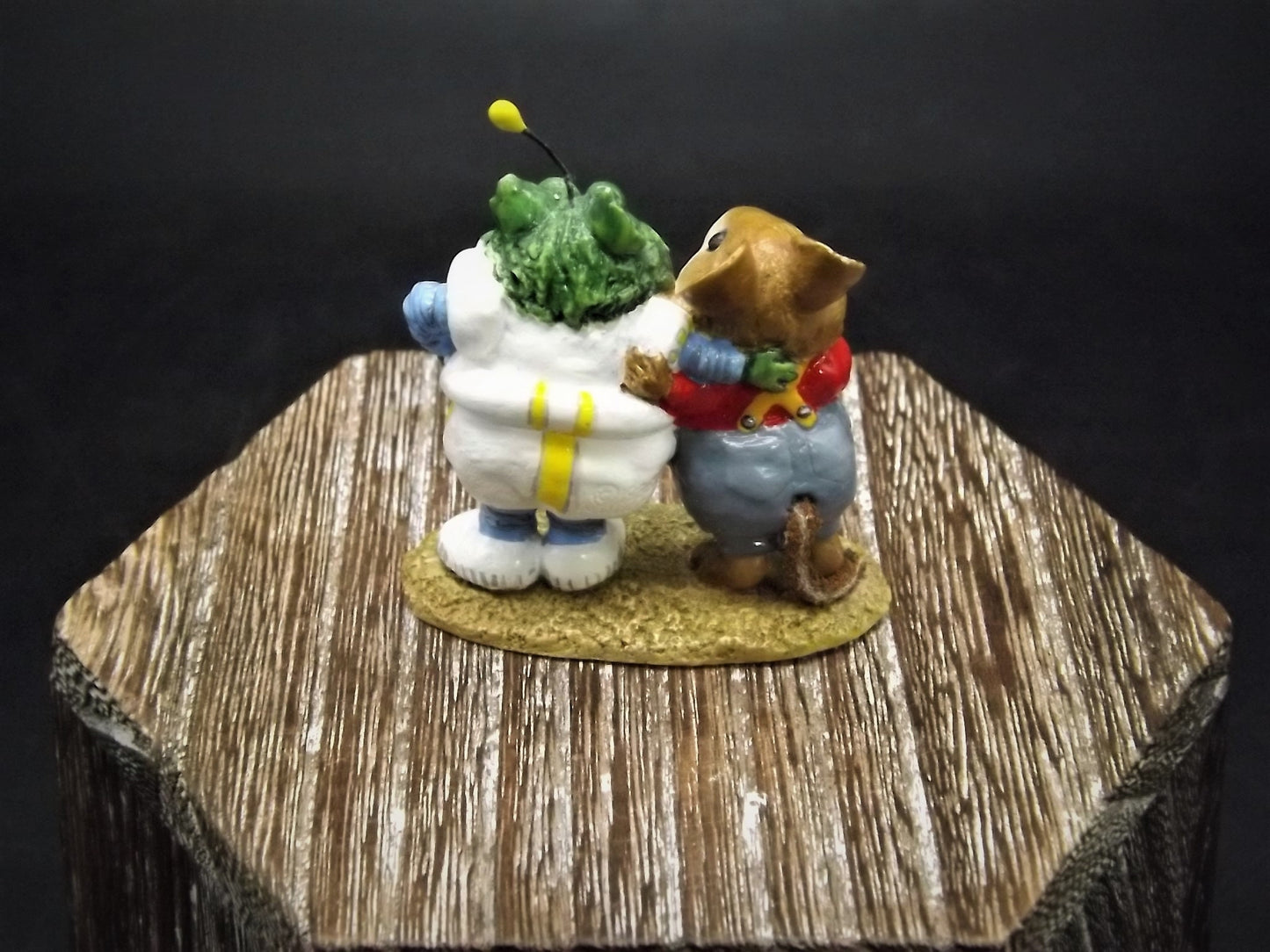 Vintage BK-01A Wee Forest Folk "Tom & Eon" Hand Painted Mouse and Alien friend