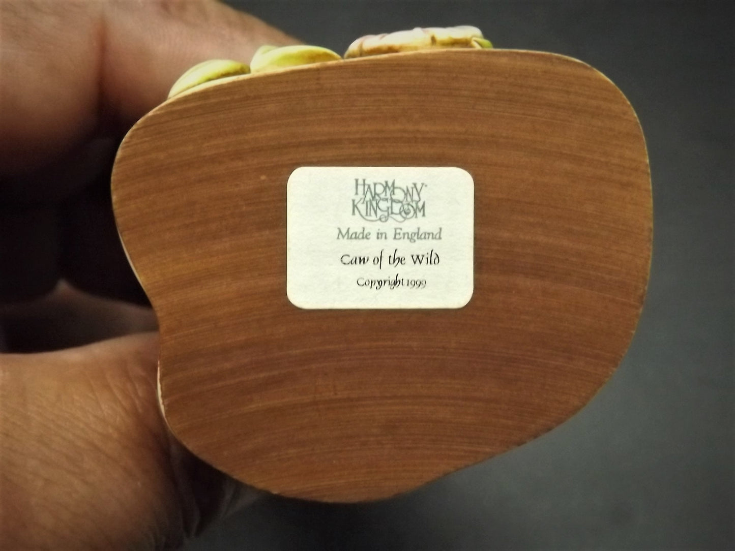 Retired 1999 Harmony Kingdom "Caw of the wild" infinity version piece Excellent condition with original box and COA. Rare eggs inside piece.