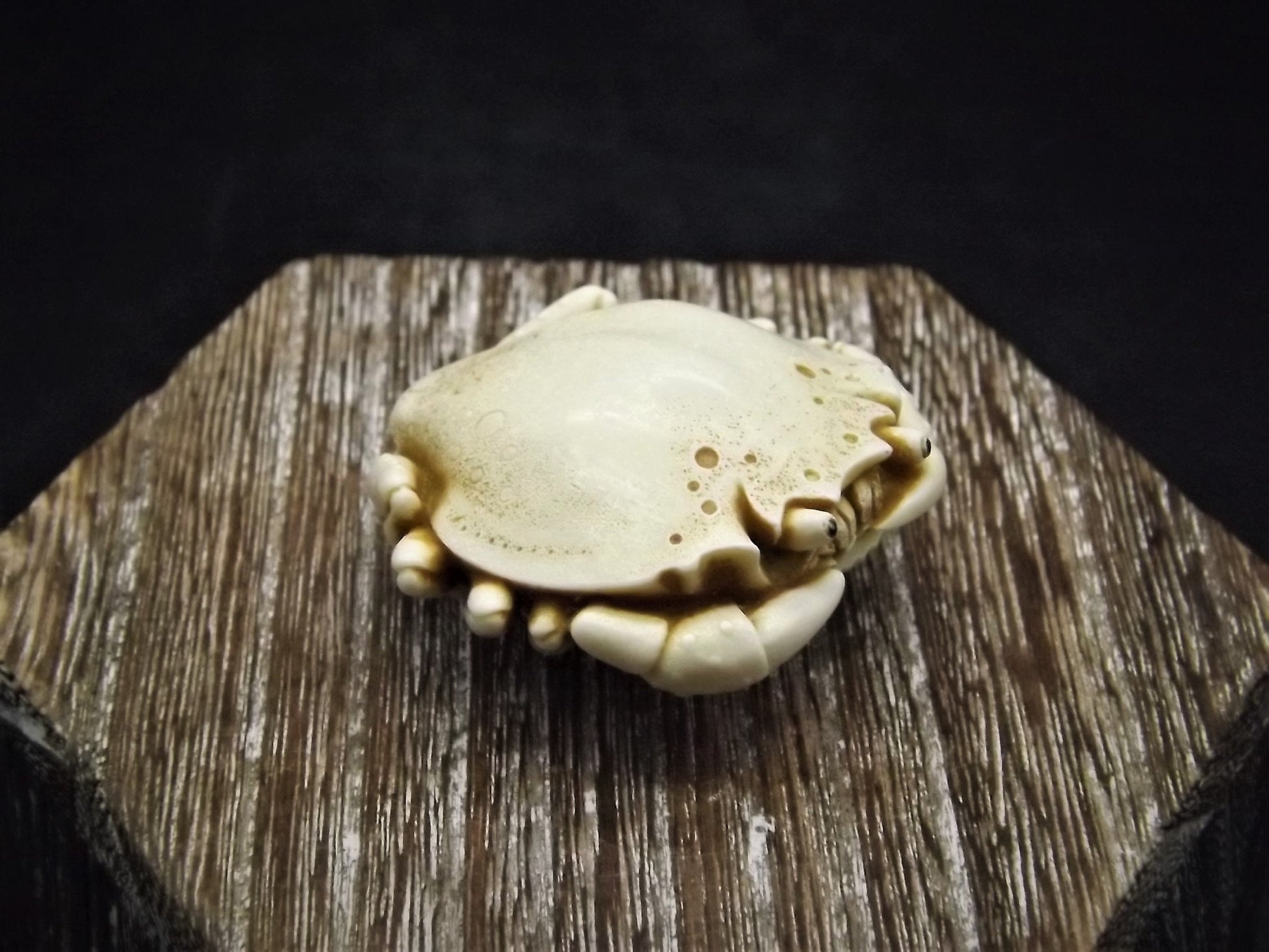 Closeout Sale! Adam Binder Palm Charm series "Ivory Crab". With original box. Excellent shape. Limited edition of 1,100.