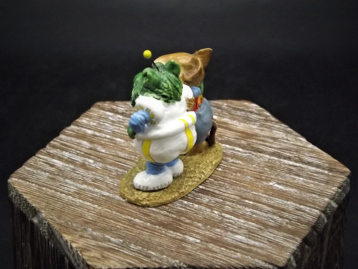 Vintage BK-01A Wee Forest Folk "Tom & Eon" Hand Painted Mouse and Alien friend