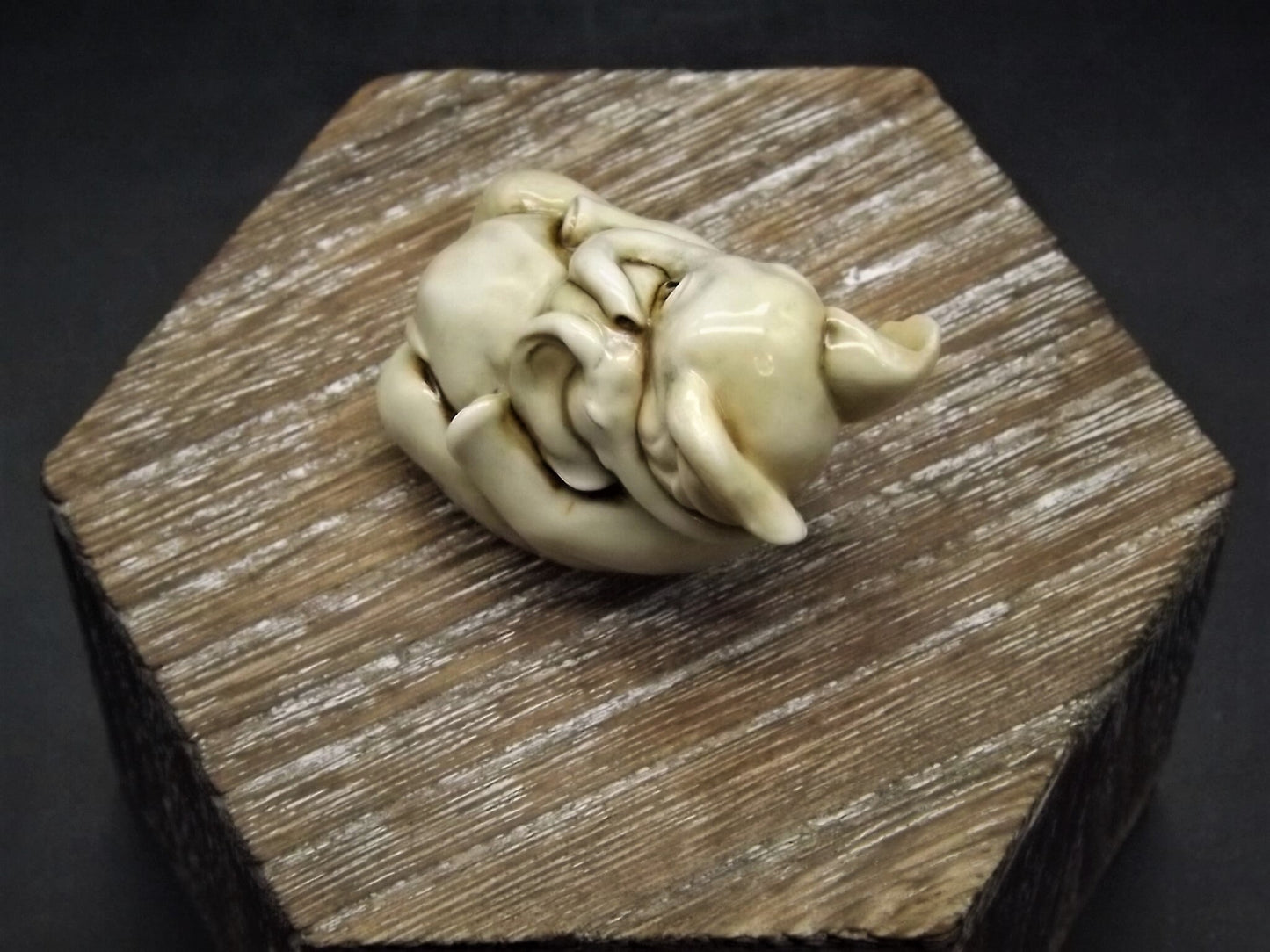 Fragile World "Elephant with Calf" Figurine by Martin Perry Studios. Limited Edition to only 250 pieces with original box and COA. Excellent