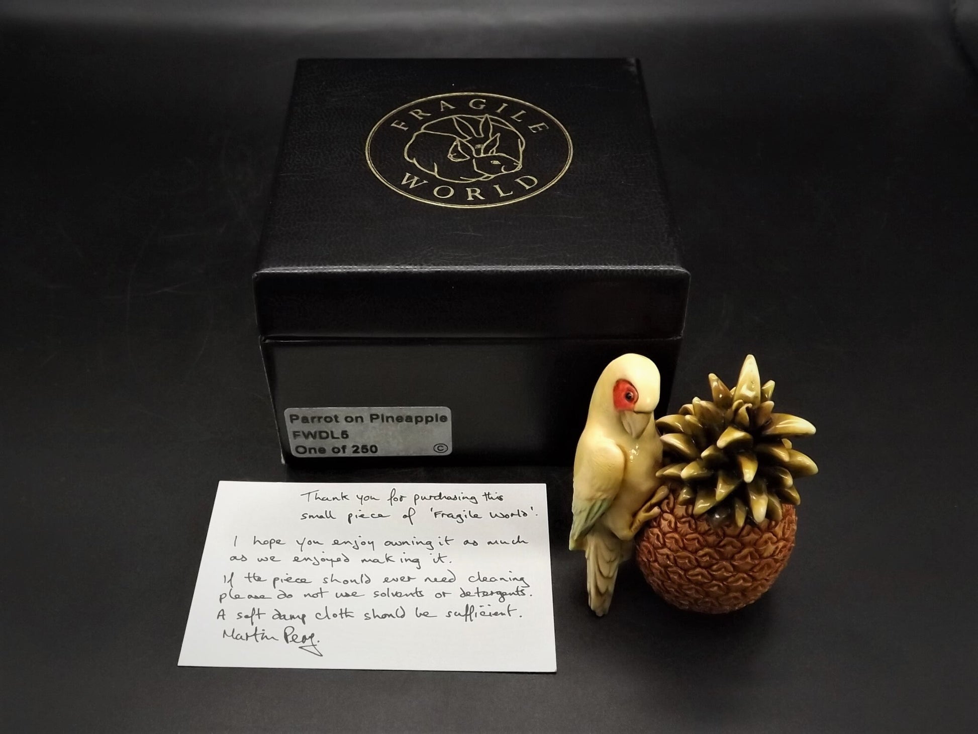 Fragile World "Goldfish" Figurine by Martin Perry Studios. Limited Edition to only 250 pieces with original box and COA. Excellent!