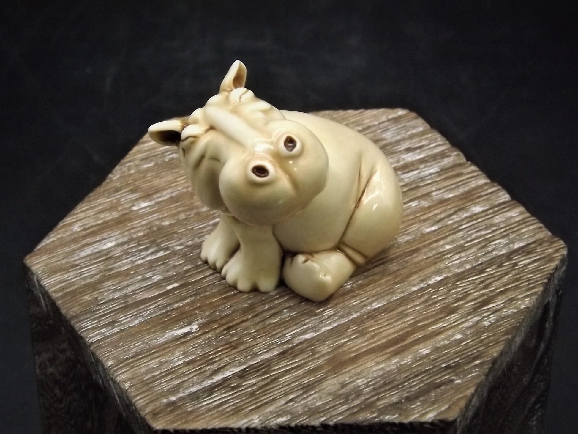 Fragile World "Sleeping Hippo" Figurine by Martin Perry Studios. Limited Edition to only 250 pieces with original box and COA. Excellent!