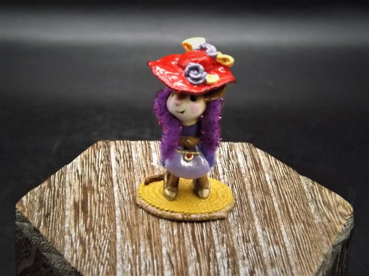 Vintage Wee Forest Folk Mouse Figurine: "Just Like Mommy" Limited Edition