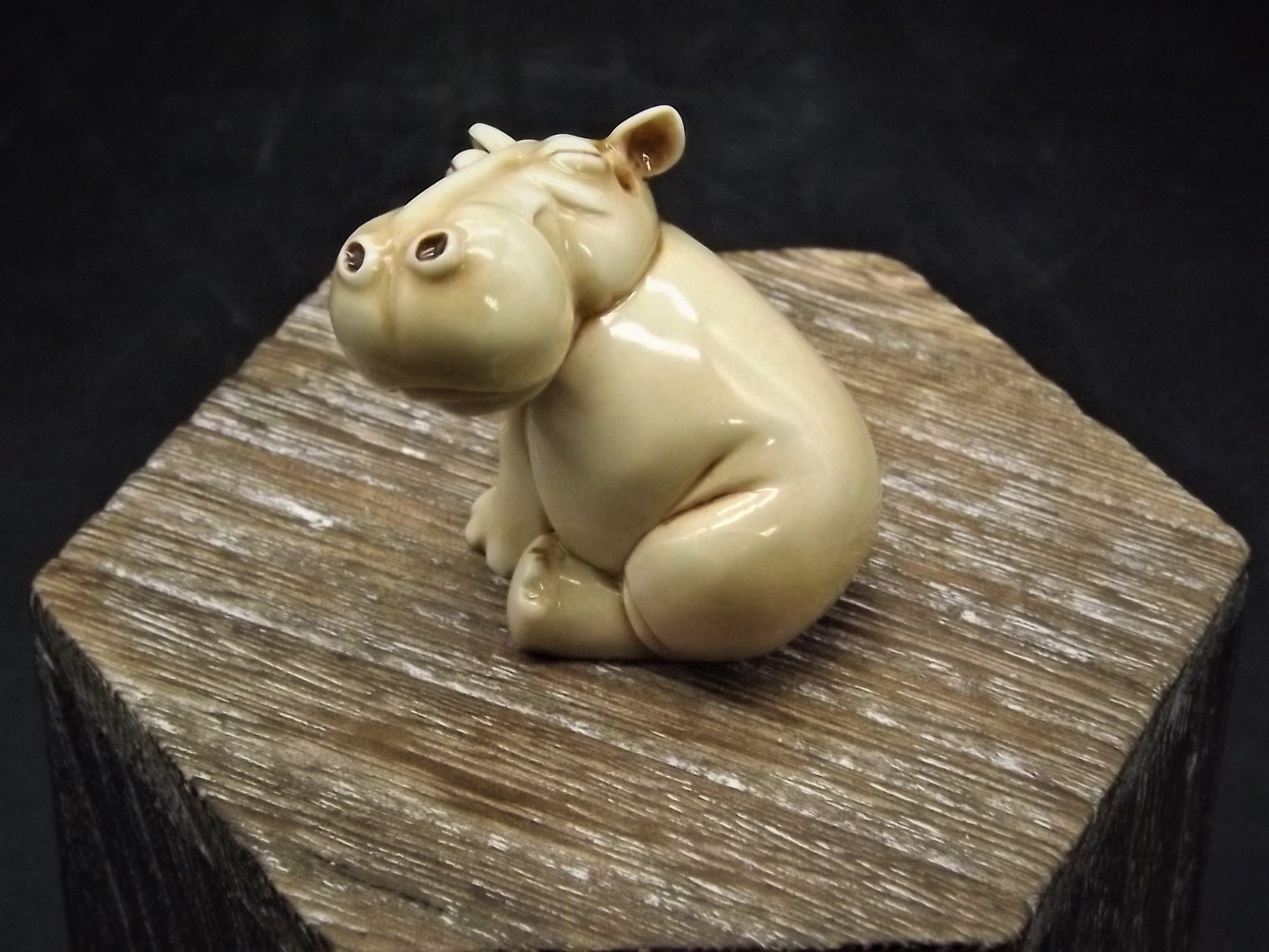 Fragile World "Sleeping Hippo" Figurine by Martin Perry Studios. Limited Edition to only 250 pieces with original box and COA. Excellent!