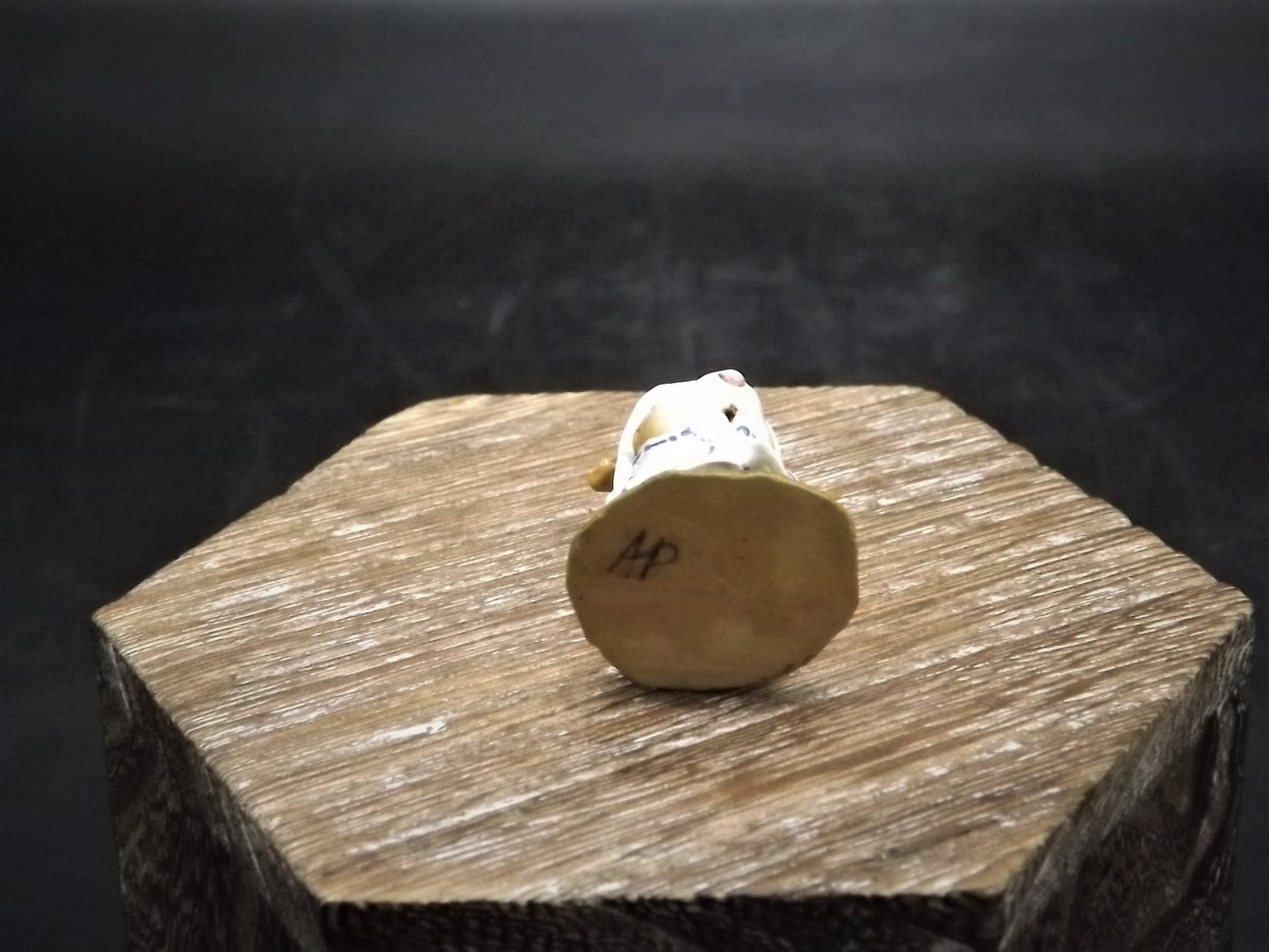 Vintage Wee Forest Folk Mouse Figurine: Patriotic April Showers, 2001 Limited Edition