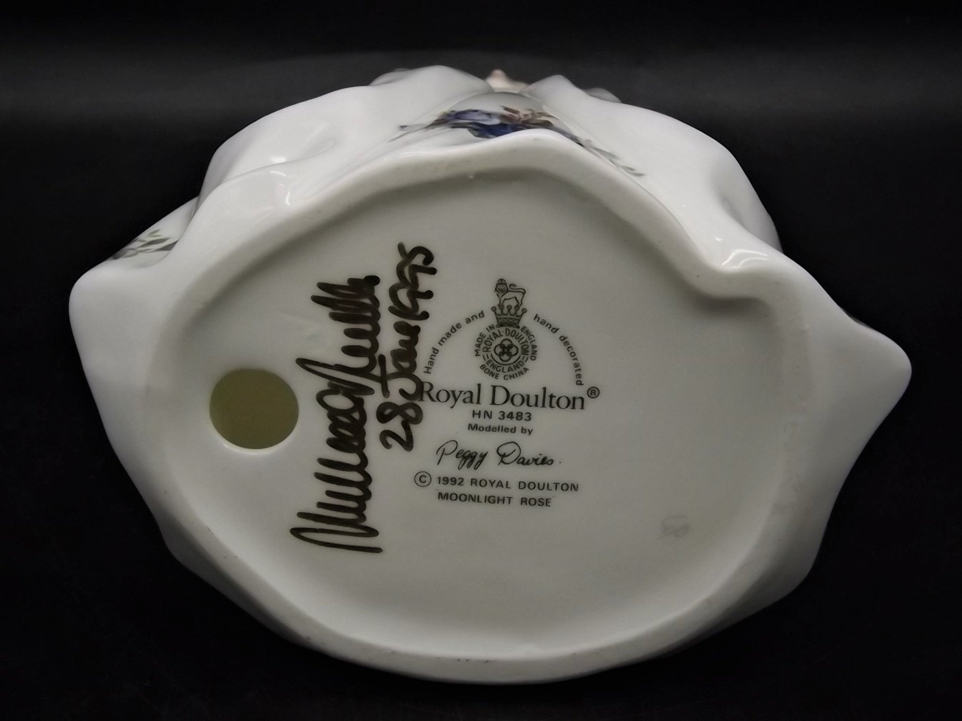 Vintage Royal Doulton Figurine: Moonlight Rose HN 3483, Signed