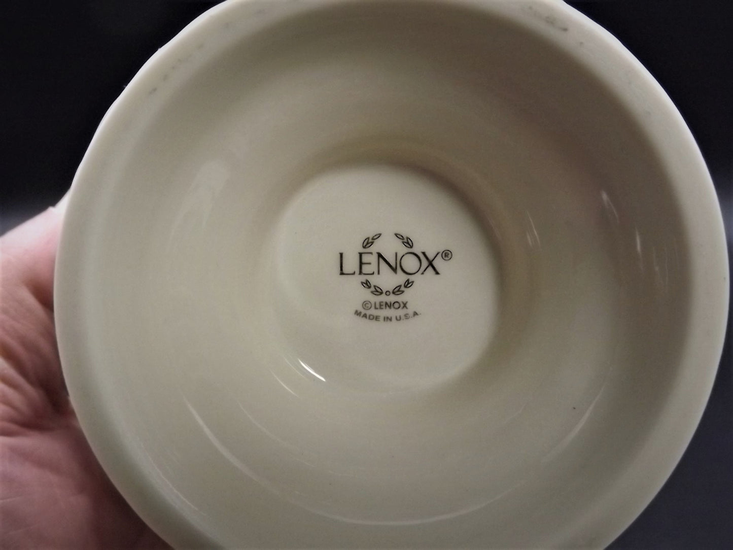 Vintage Lenox "Tulips" porcelain vase flower holder. Excellent condition no box.
