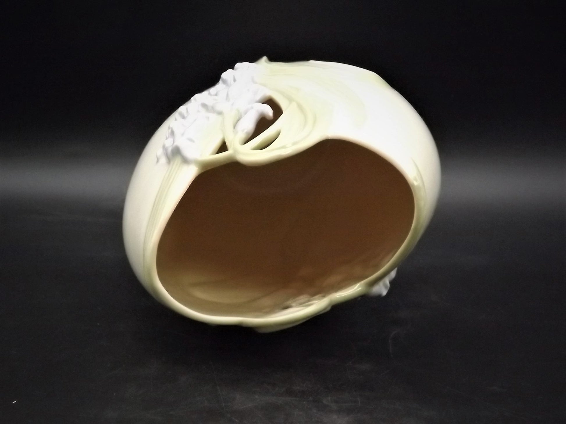 Vintage Lenox "Floral Blossoms" porcelain vase with Blue Bell flowers. Excellent condition no box.