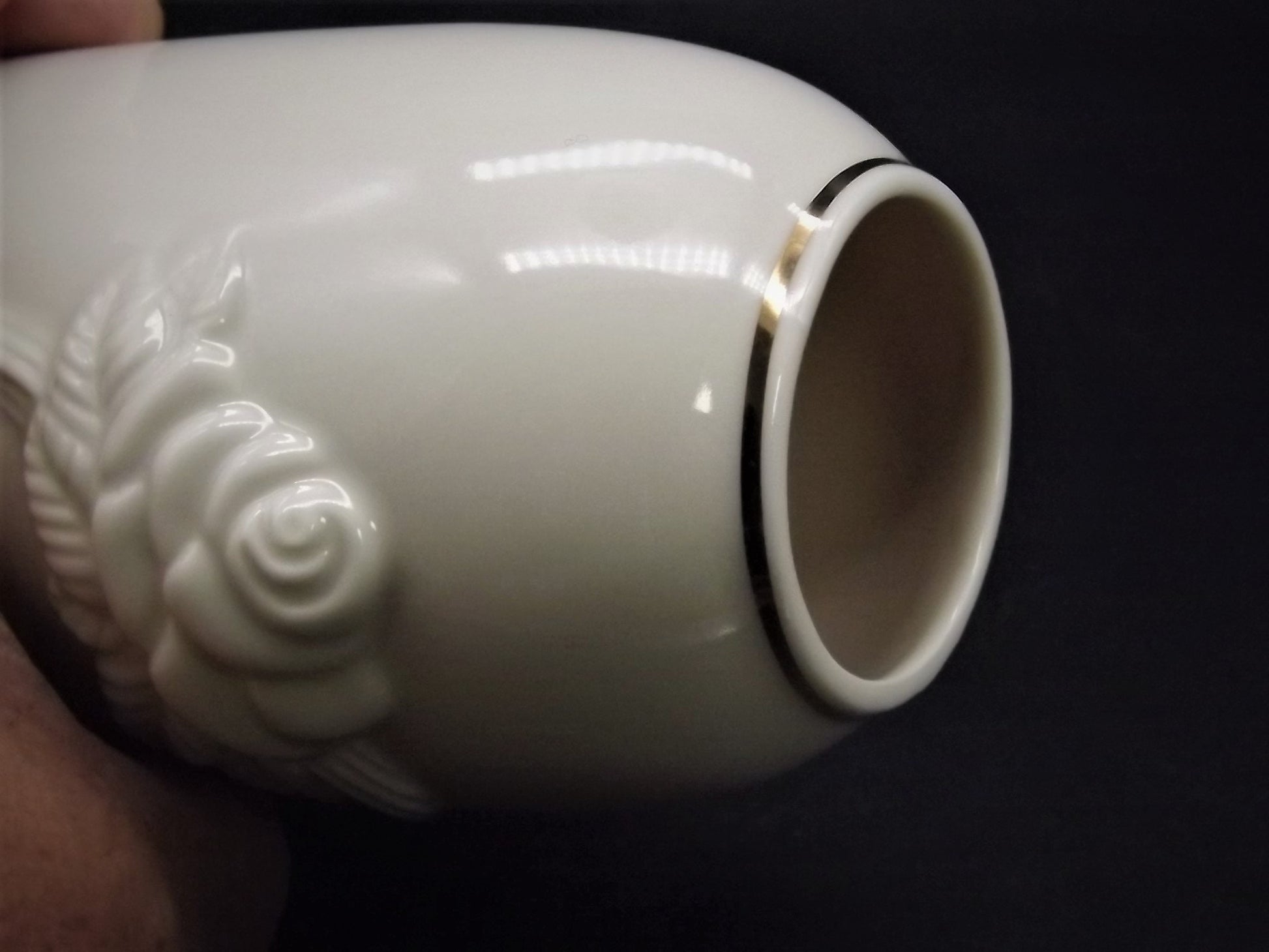Vintage 1984-1986 Lenox "Rose Vase" with gold trim. Excellent condition no box.