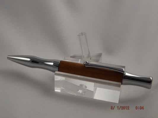 Handmade Chakta Viga Wood Pen: Chrome Virage Style