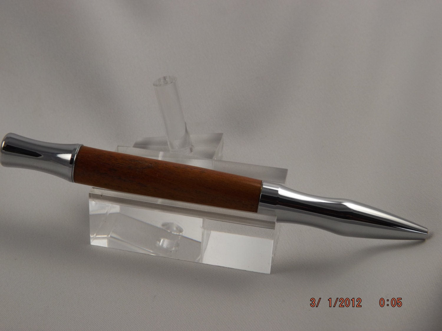 Handmade Chakta Viga Wood Pen: Chrome Virage Style