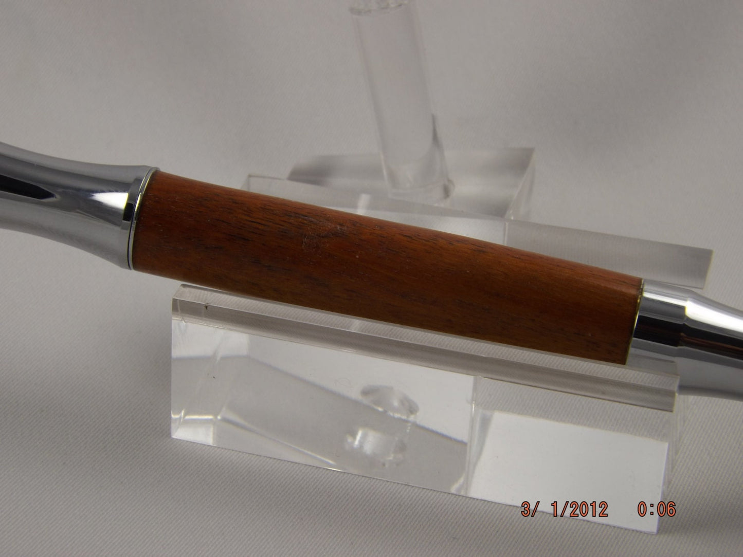 Handmade Chakta Viga Wood Pen: Chrome Virage Style