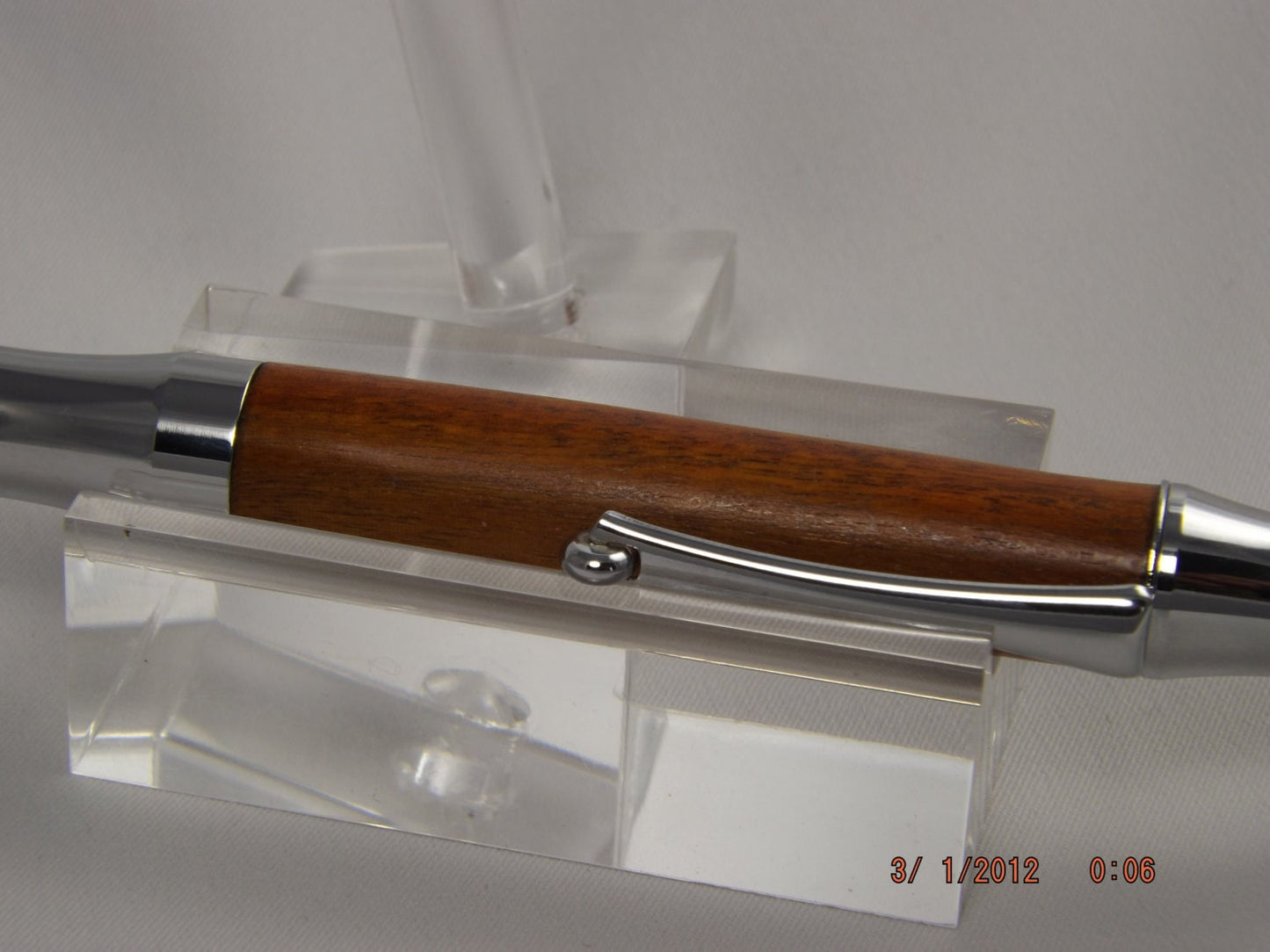 Handmade Chakta Viga Wood Pen: Chrome Virage Style