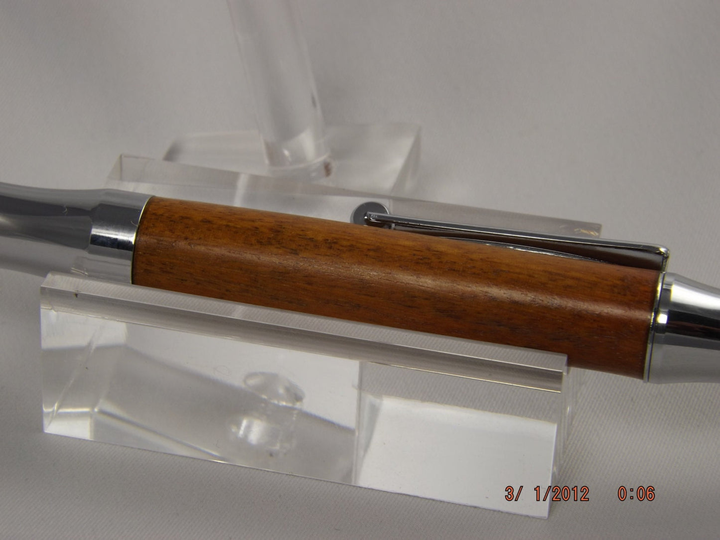 Handmade Chakta Viga Wood Pen: Chrome Virage Style