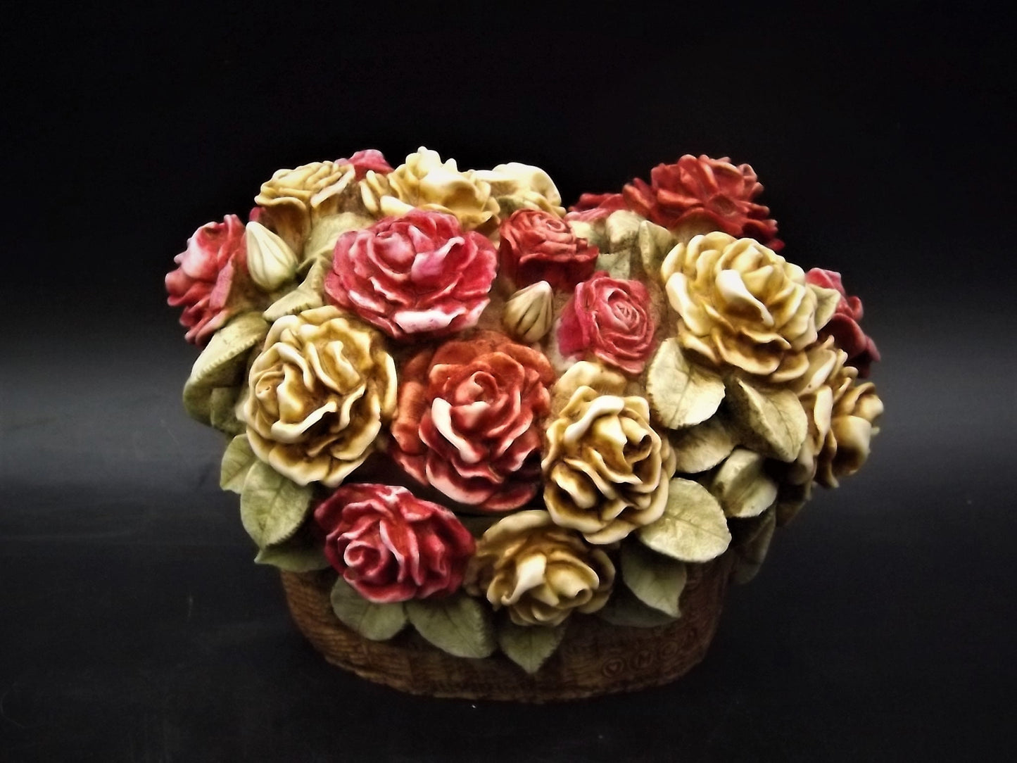 Harmony Kingdom Rose Basket Figurine - Signed Limited Edition