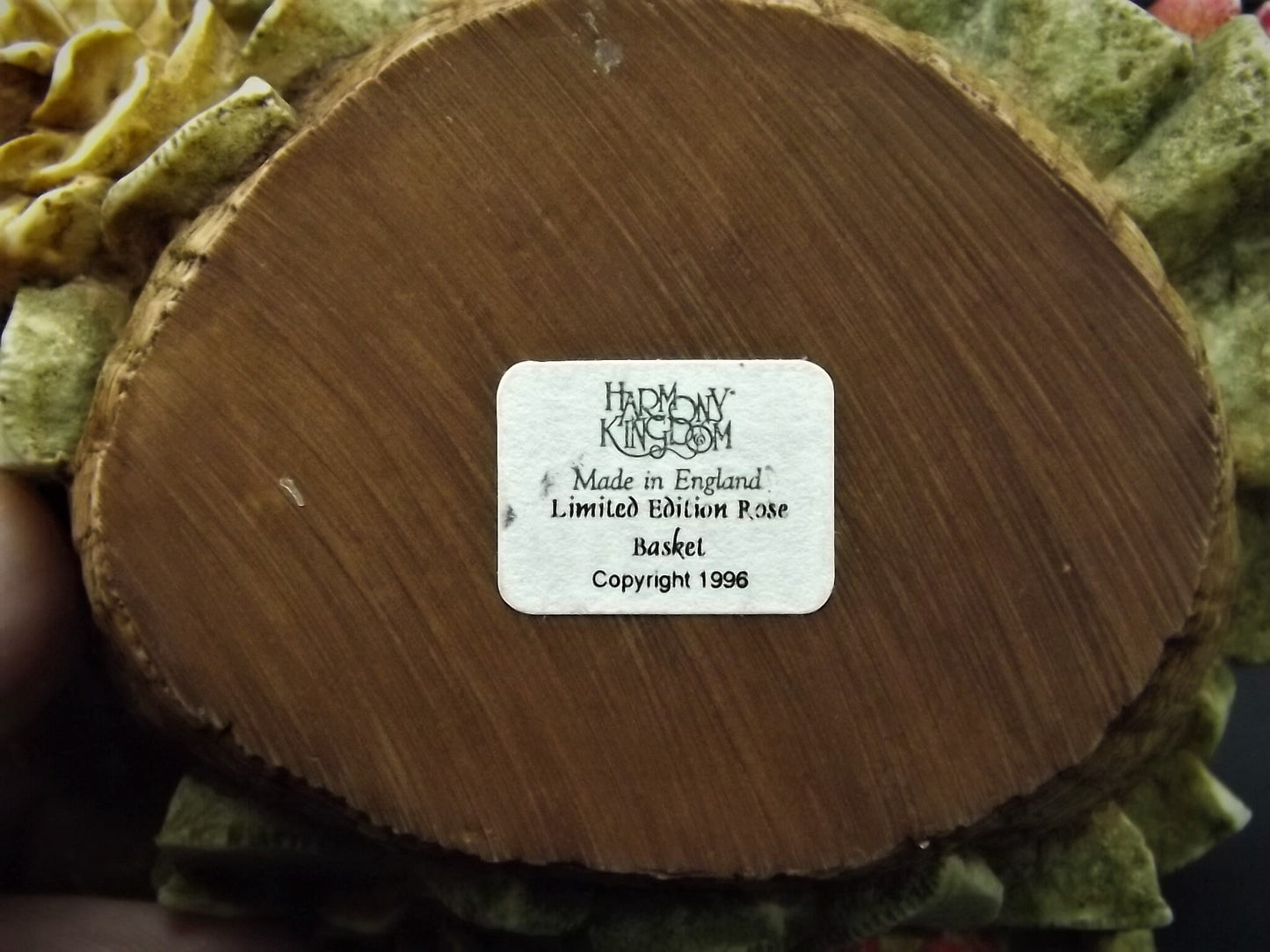 Harmony Kingdom Rose Basket Figurine - Signed Limited Edition