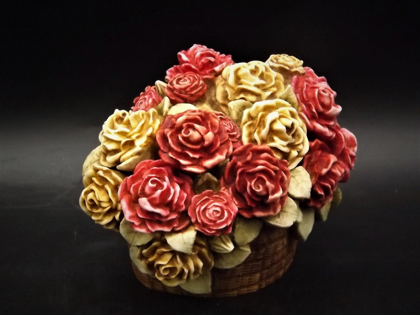 Harmony Kingdom Rose Basket Figurine - Signed Limited Edition